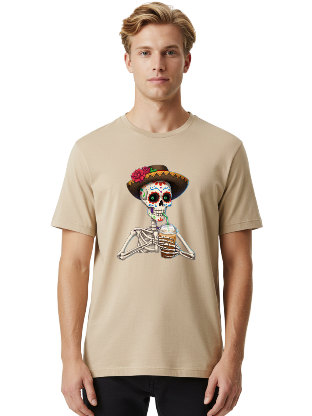 Sugar-Skull Men'S Graphic Tee, 100% Cotton, Comfortable Casual Summer Wear, Machine Washable, Vintage Camera, Old Camera, Antique Camera, Black Camera, Classic Photography, Photography Equipment, Nostalgic Device, Film Camera, Camera Art Bal439
