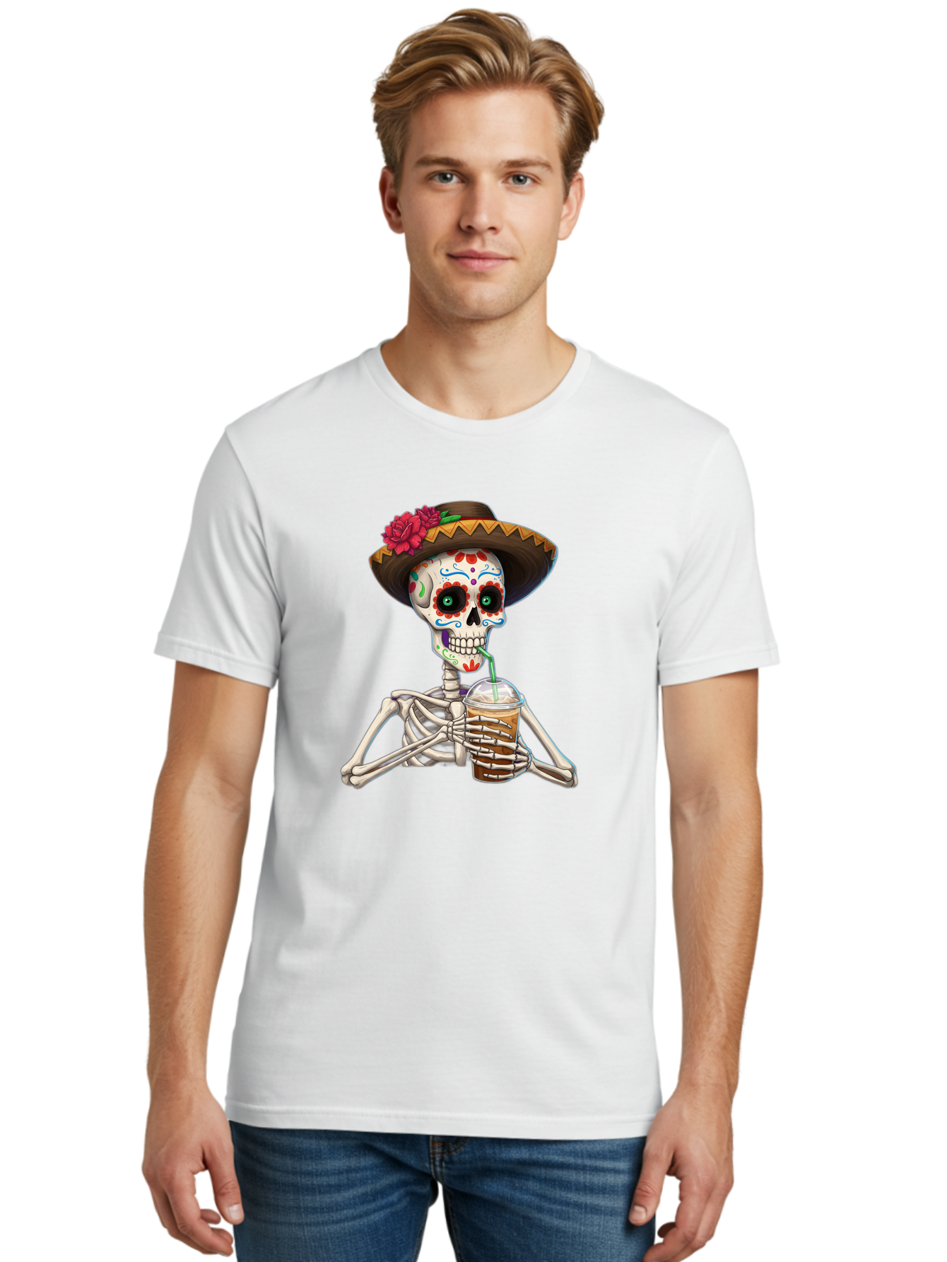 Sugar-Skull Men'S Graphic Tee, 100% Cotton, Comfortable Casual Summer Wear, Machine Washable, Vintage Camera, Old Camera, Antique Camera, Black Camera, Classic Photography, Photography Equipment, Nostalgic Device, Film Camera, Camera Art Bal439