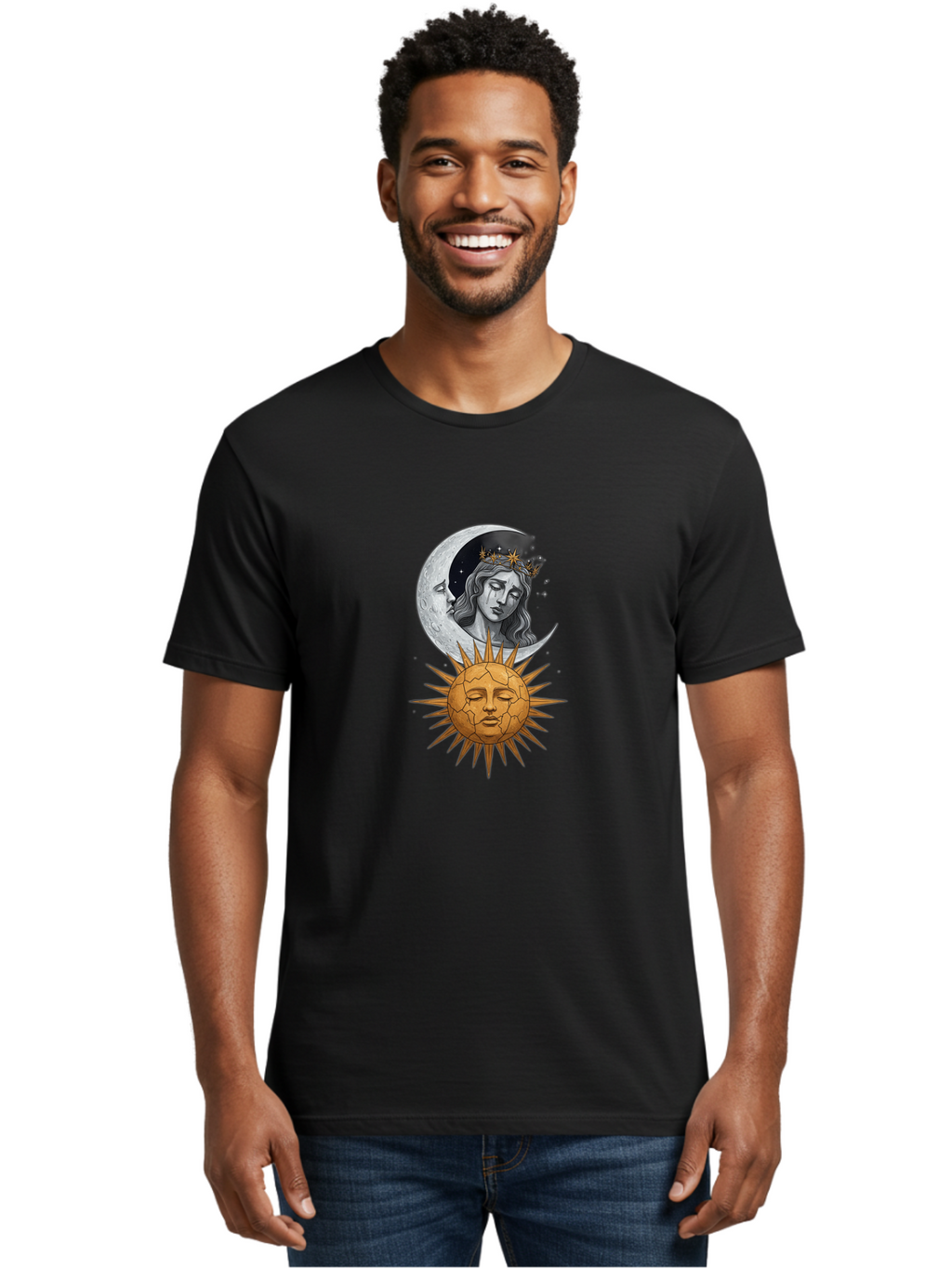 Sun-And-Moon-Goddess Men'S Graphic Tee, 100% Cotton, Comfortable Casual Summer Wear, Machine Washable, Vintage Camera, Old Camera, Antique Camera, Black Camera, Classic Photography, Photography Equipment, Nostalgic Device, Film Camera, Bal440