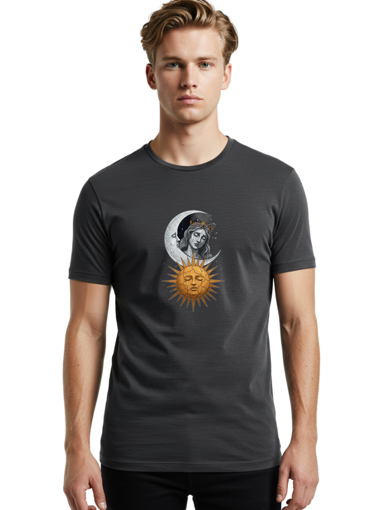 Sun-And-Moon-Goddess Men'S Graphic Tee, 100% Cotton, Comfortable Casual Summer Wear, Machine Washable, Vintage Camera, Old Camera, Antique Camera, Black Camera, Classic Photography, Photography Equipment, Nostalgic Device, Film Camera, Bal440