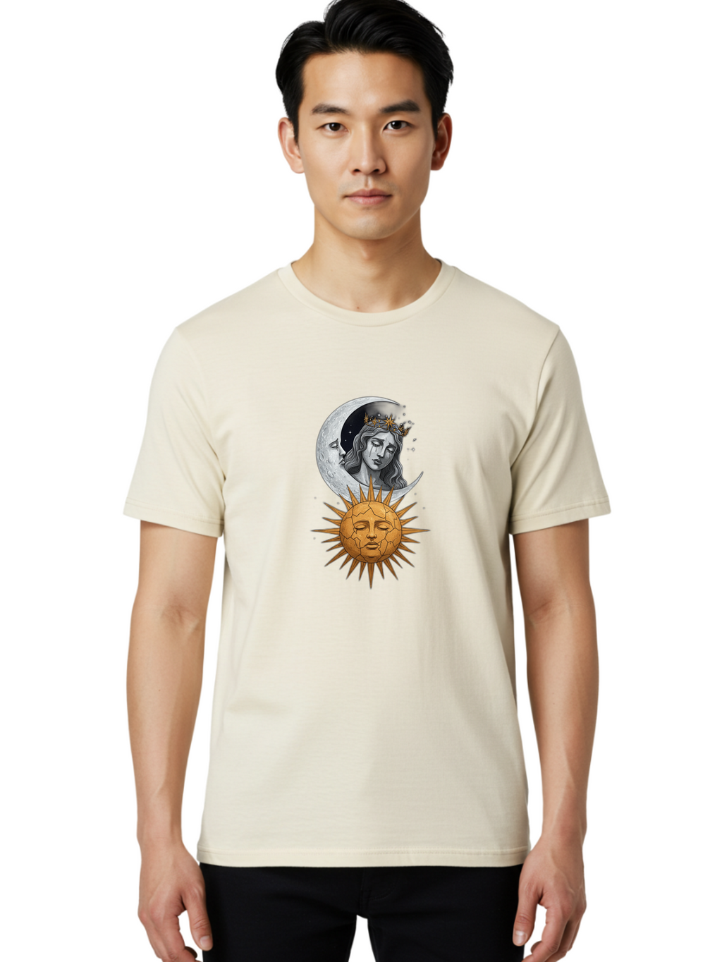Sun-And-Moon-Goddess Men'S Graphic Tee, 100% Cotton, Comfortable Casual Summer Wear, Machine Washable, Vintage Camera, Old Camera, Antique Camera, Black Camera, Classic Photography, Photography Equipment, Nostalgic Device, Film Camera, Bal440