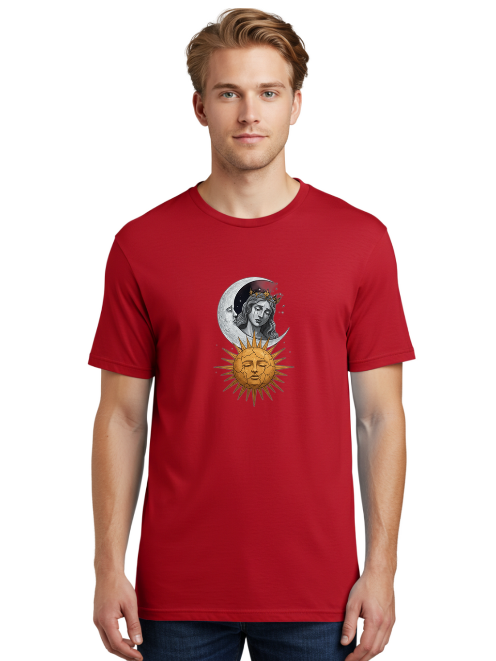 Sun-And-Moon-Goddess Men'S Graphic Tee, 100% Cotton, Comfortable Casual Summer Wear, Machine Washable, Vintage Camera, Old Camera, Antique Camera, Black Camera, Classic Photography, Photography Equipment, Nostalgic Device, Film Camera, Bal440