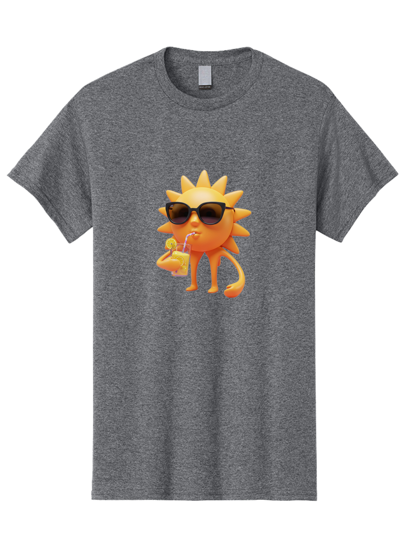 Sun-Drinking-Juice-1 Men'S Graphic Tee, 100% Cotton, Comfortable Casual Summer Wear, Machine Washable, Vintage Camera, Old Camera, Antique Camera, Black Camera, Classic Photography, Photography Equipment, Nostalgic Device, Film Camera, Bal441