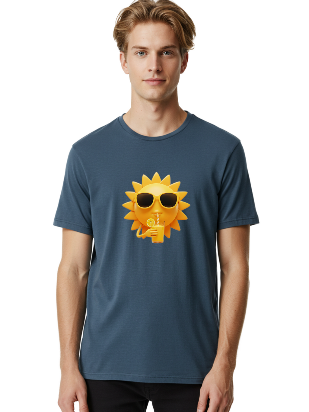 Sun-Drinking-Juice Men'S Graphic Tee, 100% Cotton, Comfortable Casual Summer Wear, Machine Washable, Vintage Camera, Old Camera, Antique Camera, Black Camera, Classic Photography, Photography Equipment, Nostalgic Device, Film Camera, Bal442