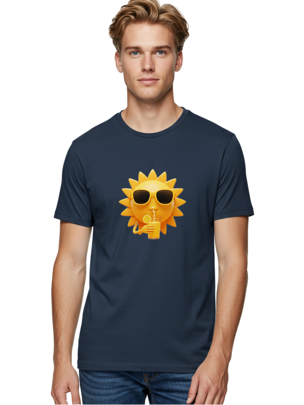 Sun-Drinking-Juice Men'S Graphic Tee, 100% Cotton, Comfortable Casual Summer Wear, Machine Washable, Vintage Camera, Old Camera, Antique Camera, Black Camera, Classic Photography, Photography Equipment, Nostalgic Device, Film Camera, Bal442