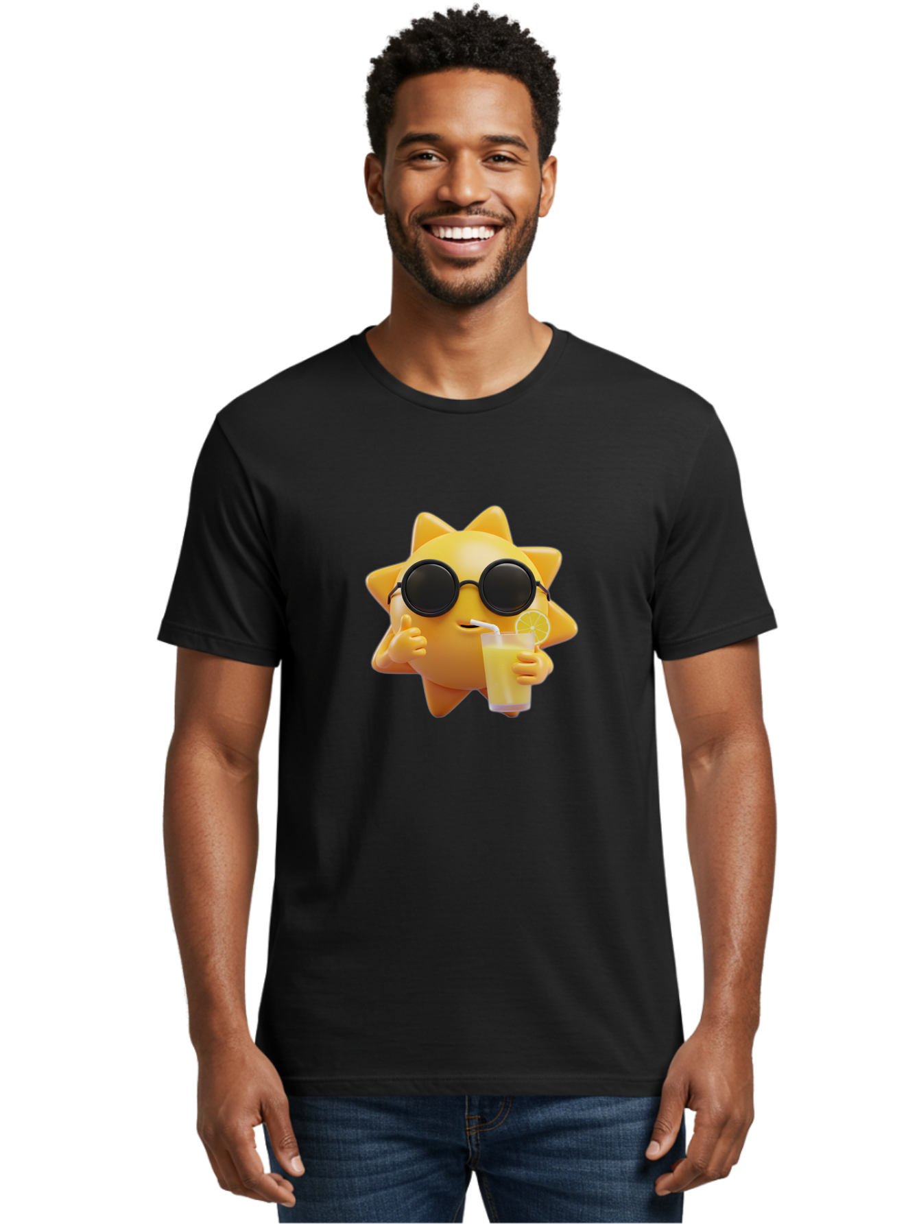 Sun-With-Sunglasses Men'S Graphic Tee, 100% Cotton, Comfortable Casual Summer Wear, Machine Washable, Vintage Camera, Old Camera, Antique Camera, Black Camera, Classic Photography, Photography Equipment, Nostalgic Device, Film Camera, Bal446