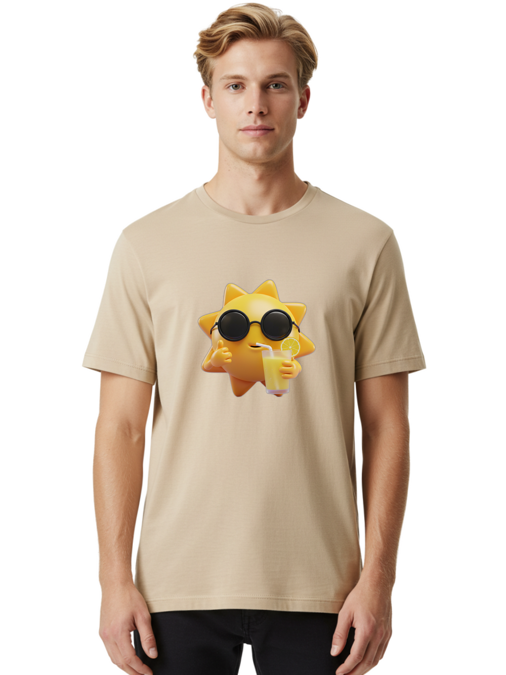 Sun-With-Sunglasses Men'S Graphic Tee, 100% Cotton, Comfortable Casual Summer Wear, Machine Washable, Vintage Camera, Old Camera, Antique Camera, Black Camera, Classic Photography, Photography Equipment, Nostalgic Device, Film Camera, Bal446