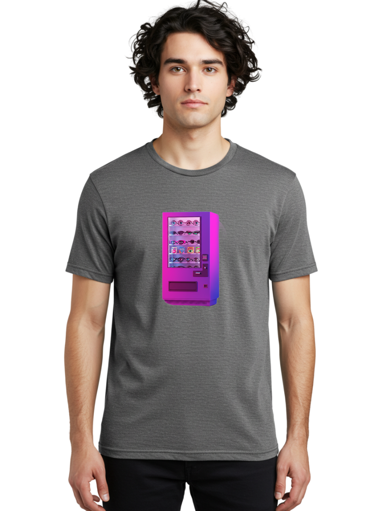 Sunglasses-Vending-Machine Men'S Graphic Tee, 100% Cotton, Comfortable Casual Summer Wear, Machine Washable, Vintage Camera, Old Camera, Antique Camera, Black Camera, Classic Photography, Photography Equipment, Nostalgic Device, Film Camera, Bal447