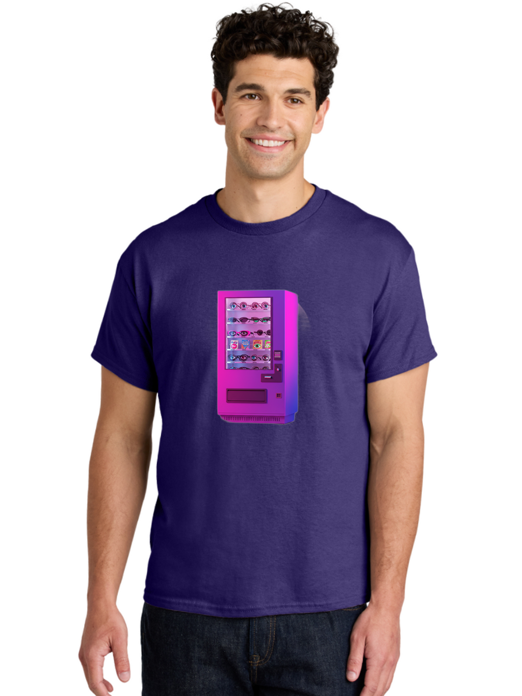 Sunglasses-Vending-Machine Men'S Graphic Tee, 100% Cotton, Comfortable Casual Summer Wear, Machine Washable, Vintage Camera, Old Camera, Antique Camera, Black Camera, Classic Photography, Photography Equipment, Nostalgic Device, Film Camera, Bal447