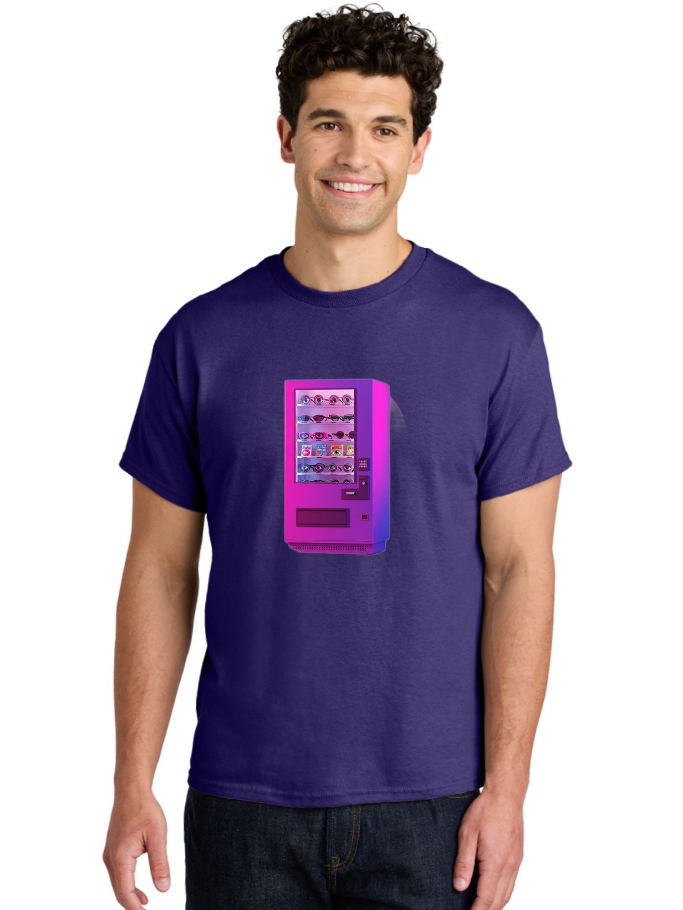 Sunglasses-Vending-Machine Men'S Graphic Tee, 100% Cotton, Comfortable Casual Summer Wear, Machine Washable, Vintage Camera, Old Camera, Antique Camera, Black Camera, Classic Photography, Photography Equipment, Nostalgic Device, Film Camera, Bal447