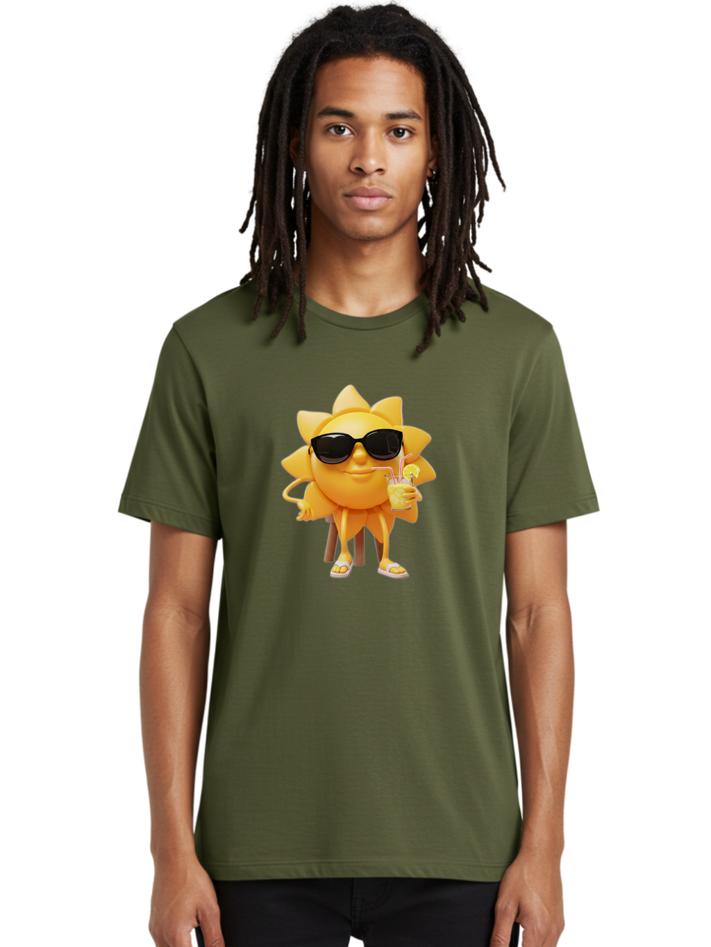 Sunny-Character-1 Men'S Graphic Tee, 100% Cotton, Comfortable Casual Summer Wear, Machine Washable, Vintage Camera, Old Camera, Antique Camera, Black Camera, Classic Photography, Photography Equipment, Nostalgic Device, Film Camera, Camera Art Bal448