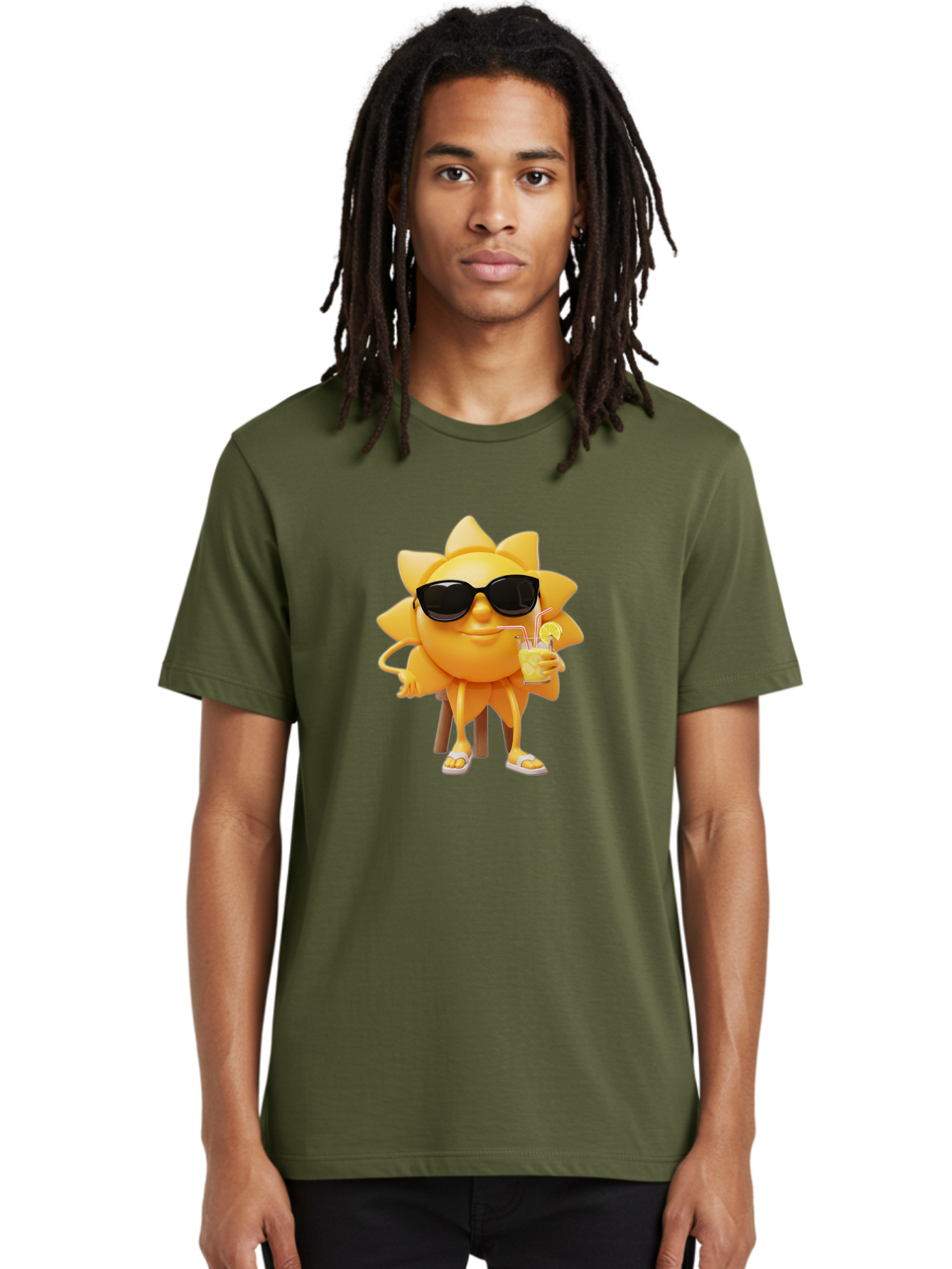 Sunny-Character-1 Men'S Graphic Tee, 100% Cotton, Comfortable Casual Summer Wear, Machine Washable, Vintage Camera, Old Camera, Antique Camera, Black Camera, Classic Photography, Photography Equipment, Nostalgic Device, Film Camera, Camera Art Bal448