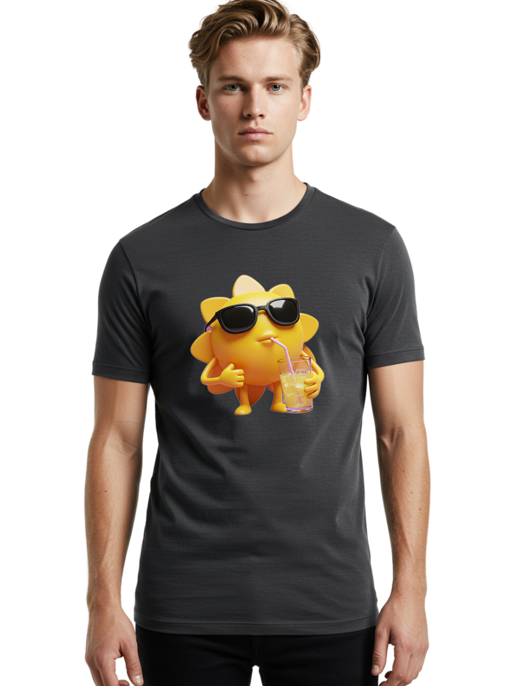 Sunny-Character Men'S Graphic Tee, 100% Cotton, Comfortable Casual Summer Wear, Machine Washable, Vintage Camera, Old Camera, Antique Camera, Black Camera, Classic Photography, Photography Equipment, Nostalgic Device, Film Camera, Camera Art Bal451