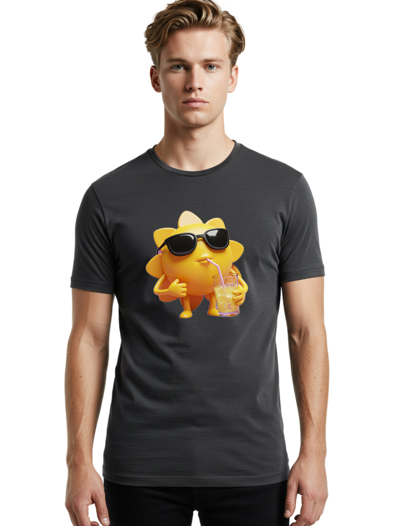 Sunny-Character Men'S Graphic Tee, 100% Cotton, Comfortable Casual Summer Wear, Machine Washable, Vintage Camera, Old Camera, Antique Camera, Black Camera, Classic Photography, Photography Equipment, Nostalgic Device, Film Camera, Camera Art Bal451