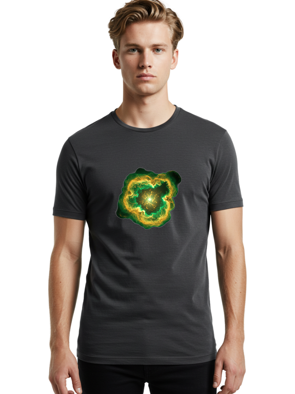 Supernova-Explosion Men'S Graphic Tee, 100% Cotton, Comfortable Casual Summer Wear, Machine Washable, Vintage Camera, Old Camera, Antique Camera, Black Camera, Classic Photography, Photography Equipment, Nostalgic Device, Film Camera, Bal452
