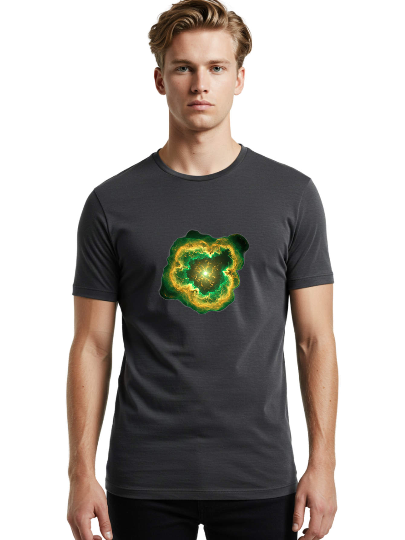 Supernova-Explosion Men'S Graphic Tee, 100% Cotton, Comfortable Casual Summer Wear, Machine Washable, Vintage Camera, Old Camera, Antique Camera, Black Camera, Classic Photography, Photography Equipment, Nostalgic Device, Film Camera, Bal452