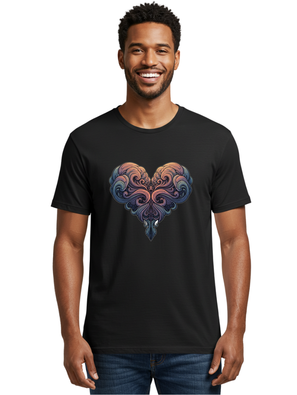 Swirly-Heart-Shaped-Cloud Men'S Graphic Tee, 100% Cotton, Comfortable Casual Summer Wear, Machine Washable, Vintage Camera, Old Camera, Antique Camera, Black Camera, Classic Photography, Photography Equipment, Nostalgic Device, Film Camera, Bal455