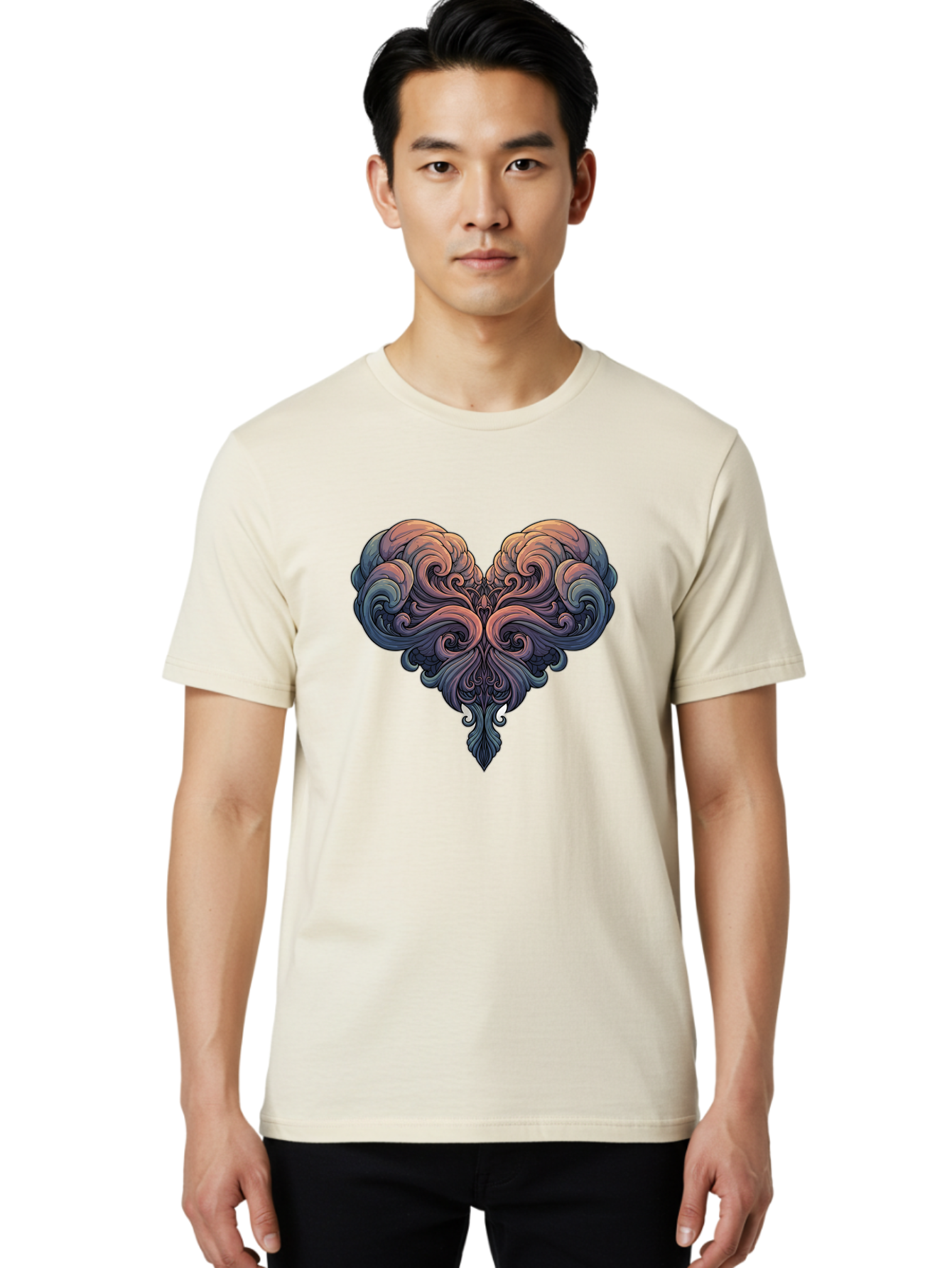 Swirly-Heart-Shaped-Cloud Men'S Graphic Tee, 100% Cotton, Comfortable Casual Summer Wear, Machine Washable, Vintage Camera, Old Camera, Antique Camera, Black Camera, Classic Photography, Photography Equipment, Nostalgic Device, Film Camera, Bal455