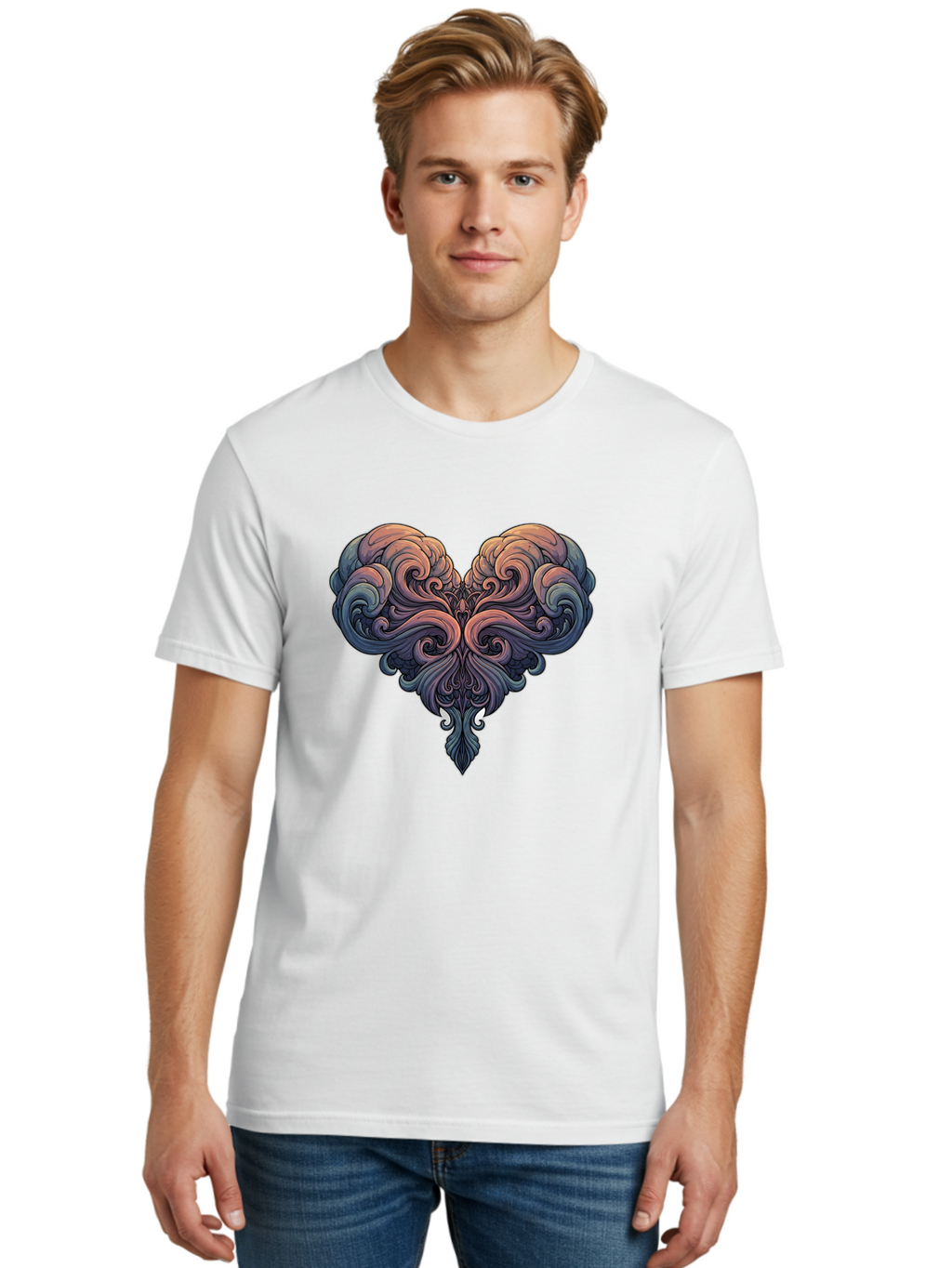 Swirly-Heart-Shaped-Cloud Men'S Graphic Tee, 100% Cotton, Comfortable Casual Summer Wear, Machine Washable, Vintage Camera, Old Camera, Antique Camera, Black Camera, Classic Photography, Photography Equipment, Nostalgic Device, Film Camera, Bal455