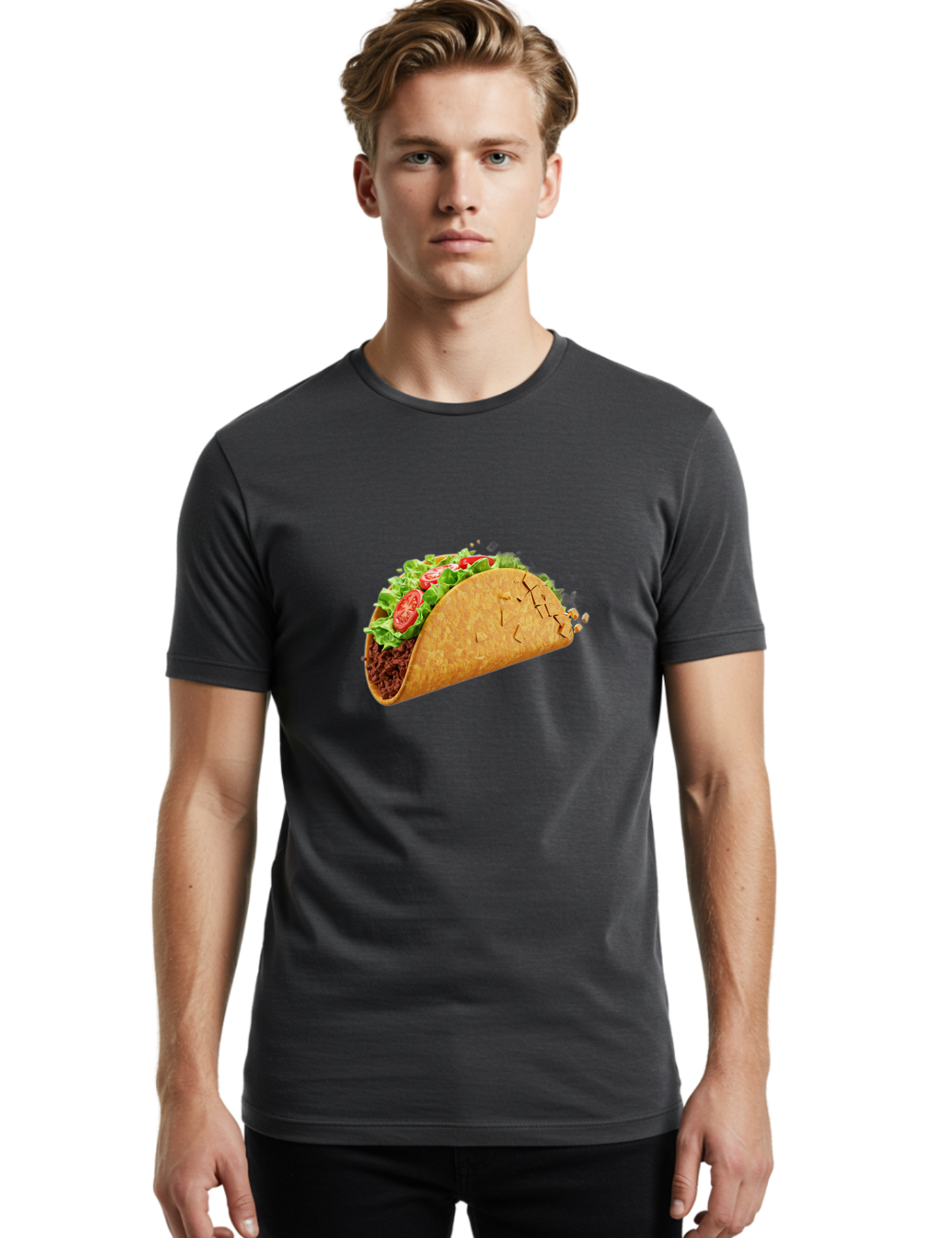Taco-2 Men'S Graphic Tee, 100% Cotton, Comfortable Casual Summer Wear, Machine Washable, Vintage Camera, Old Camera, Antique Camera, Black Camera, Classic Photography, Photography Equipment, Nostalgic Device, Film Camera, Camera Art Bal459