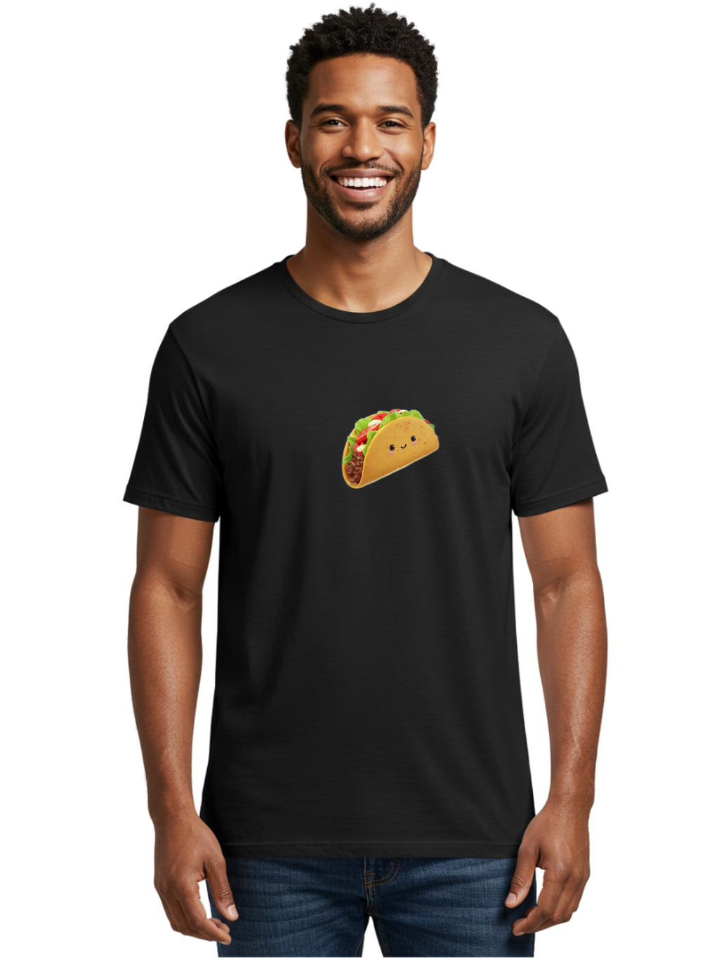 Taco-Character Men'S Graphic Tee, 100% Cotton, Comfortable Casual Summer Wear, Machine Washable, Vintage Camera, Old Camera, Antique Camera, Black Camera, Classic Photography, Photography Equipment, Nostalgic Device, Film Camera, Camera Art Bal460