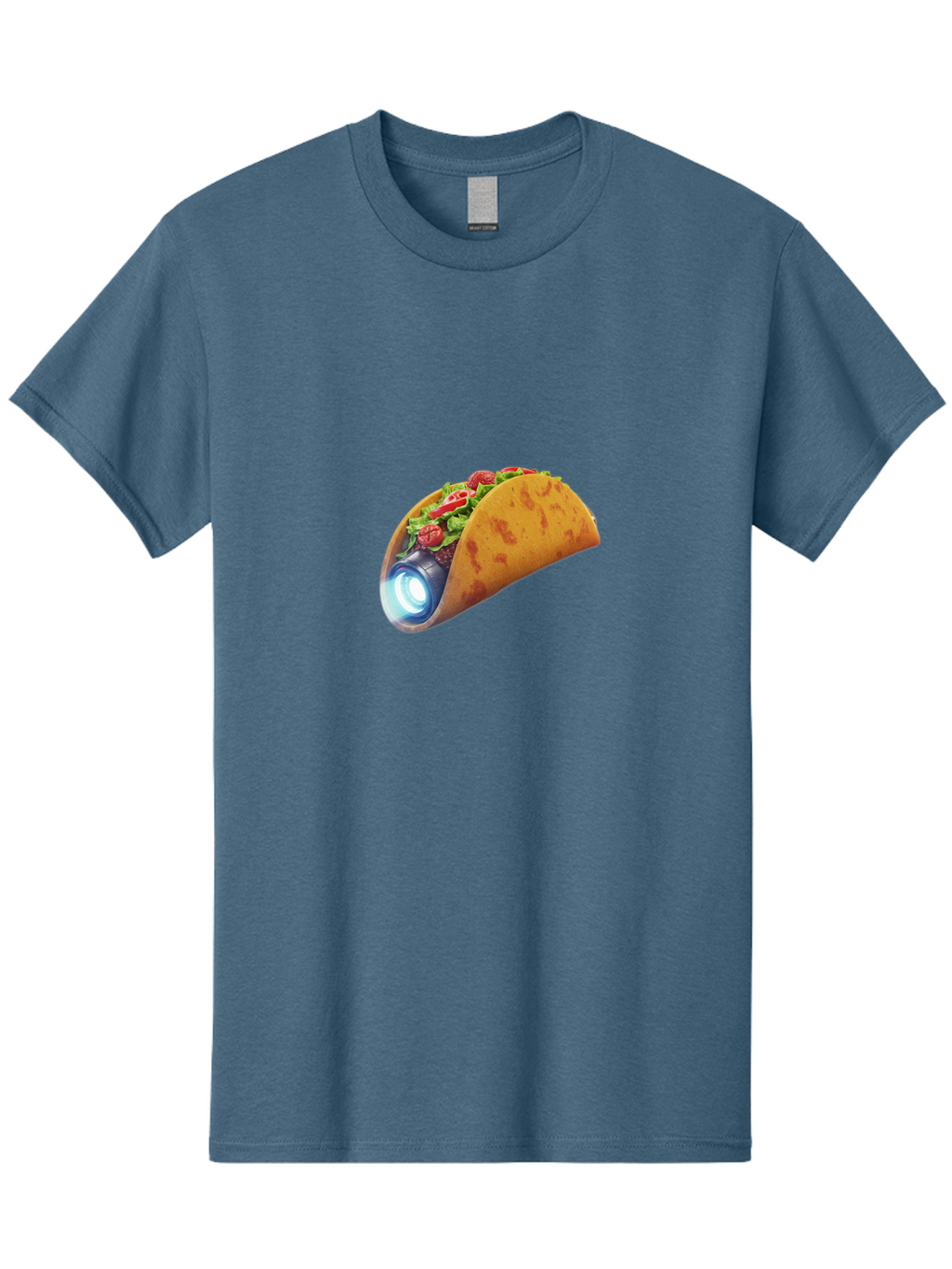 Taco-Headlamp Men'S Graphic Tee, 100% Cotton, Comfortable Casual Summer Wear, Machine Washable, Vintage Camera, Old Camera, Antique Camera, Black Camera, Classic Photography, Photography Equipment, Nostalgic Device, Film Camera, Camera Art Bal461