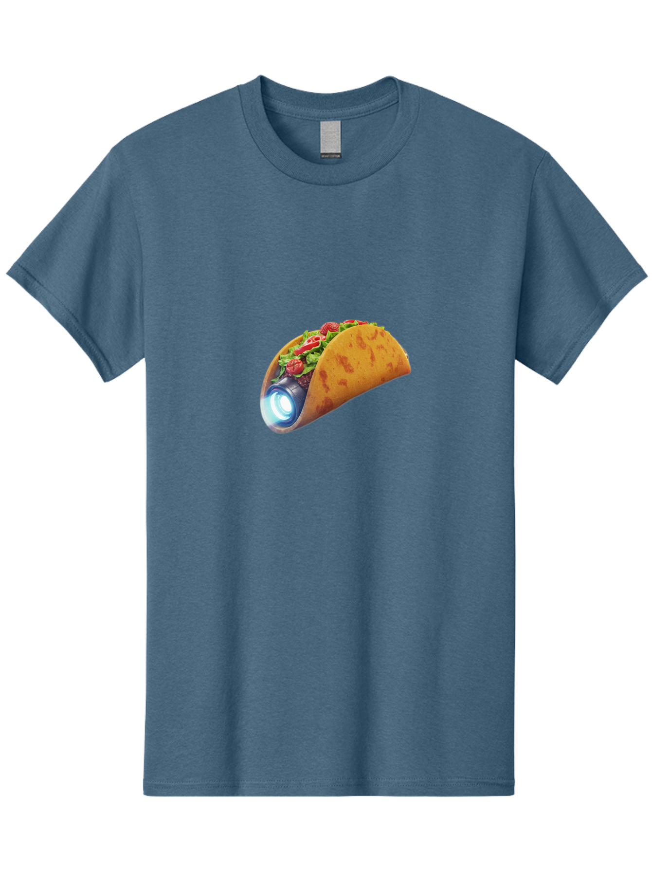 Taco-Headlamp Men'S Graphic Tee, 100% Cotton, Comfortable Casual Summer Wear, Machine Washable, Vintage Camera, Old Camera, Antique Camera, Black Camera, Classic Photography, Photography Equipment, Nostalgic Device, Film Camera, Camera Art Bal461