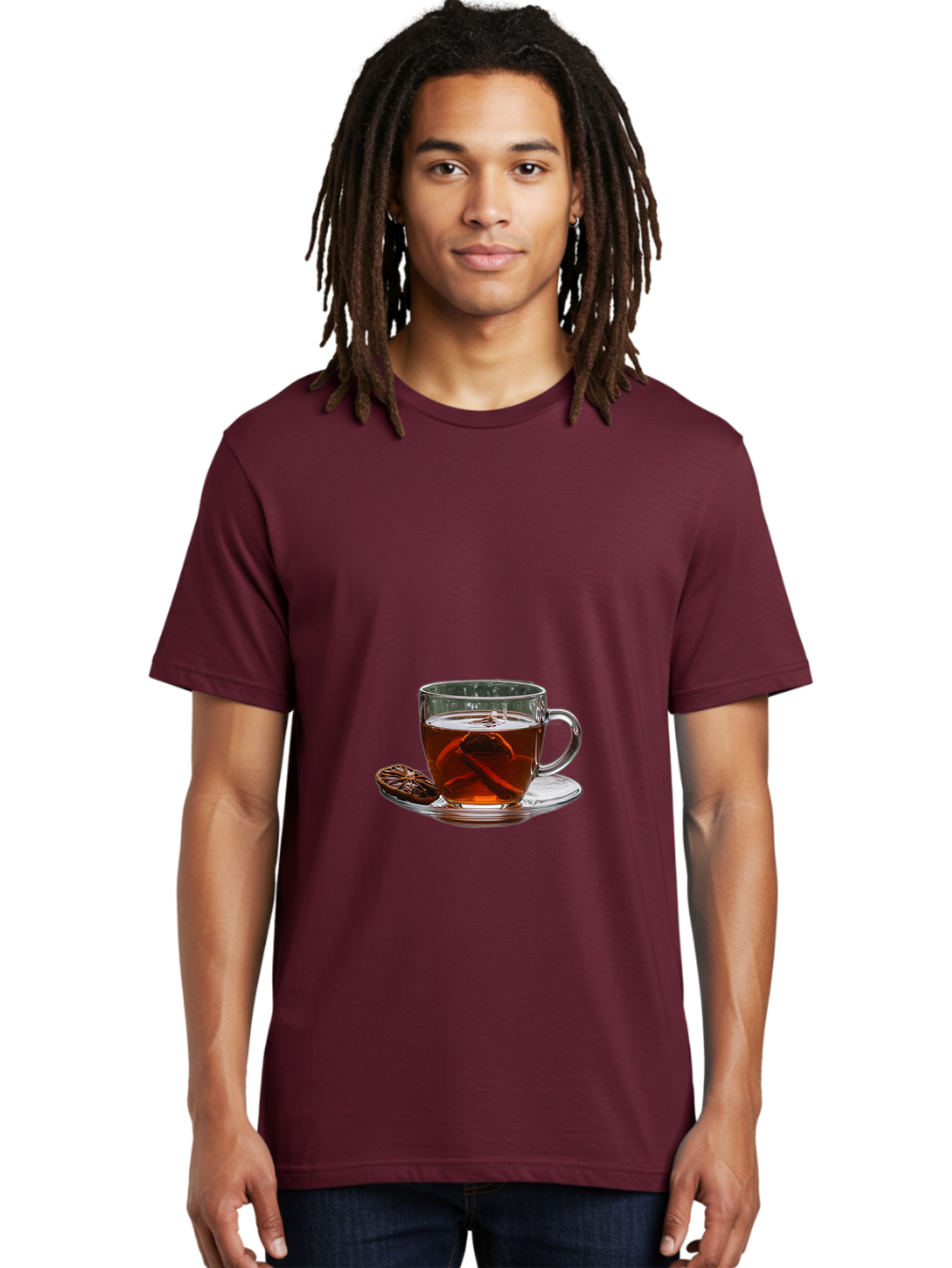 Tea-In-Glass-Cup Men'S Graphic Tee, 100% Cotton, Comfortable Casual Summer Wear, Machine Washable, Vintage Camera, Old Camera, Antique Camera, Black Camera, Classic Photography, Photography Equipment, Nostalgic Device, Film Camera, Camera Art Bal464