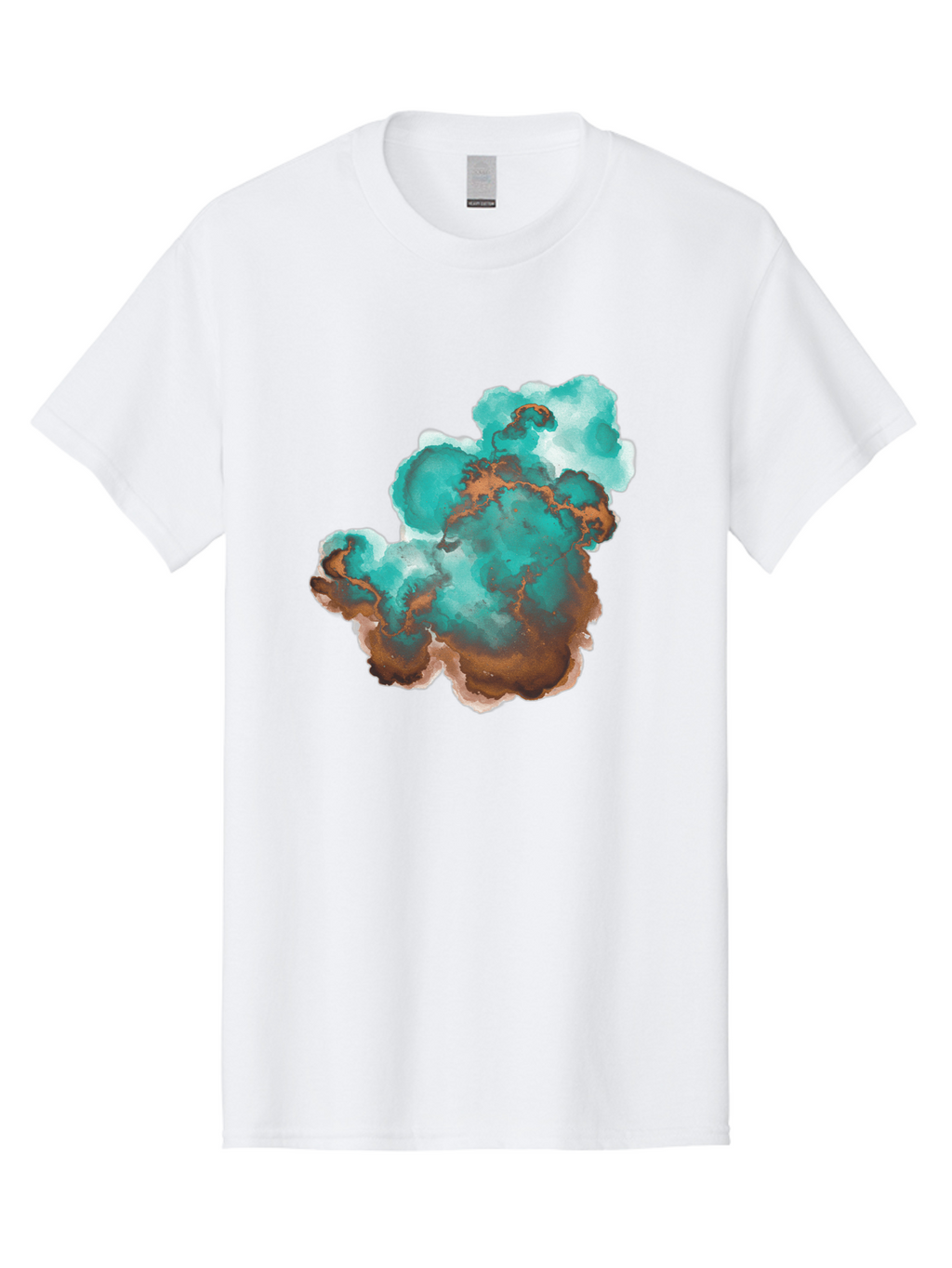 Teal-And-Brown-Abstract Men'S Graphic Tee, 100% Cotton, Comfortable Casual Summer Wear, Machine Washable, Vintage Camera, Old Camera, Antique Camera, Black Camera, Classic Photography, Photography Equipment, Nostalgic Device, Film Camera, Bal465