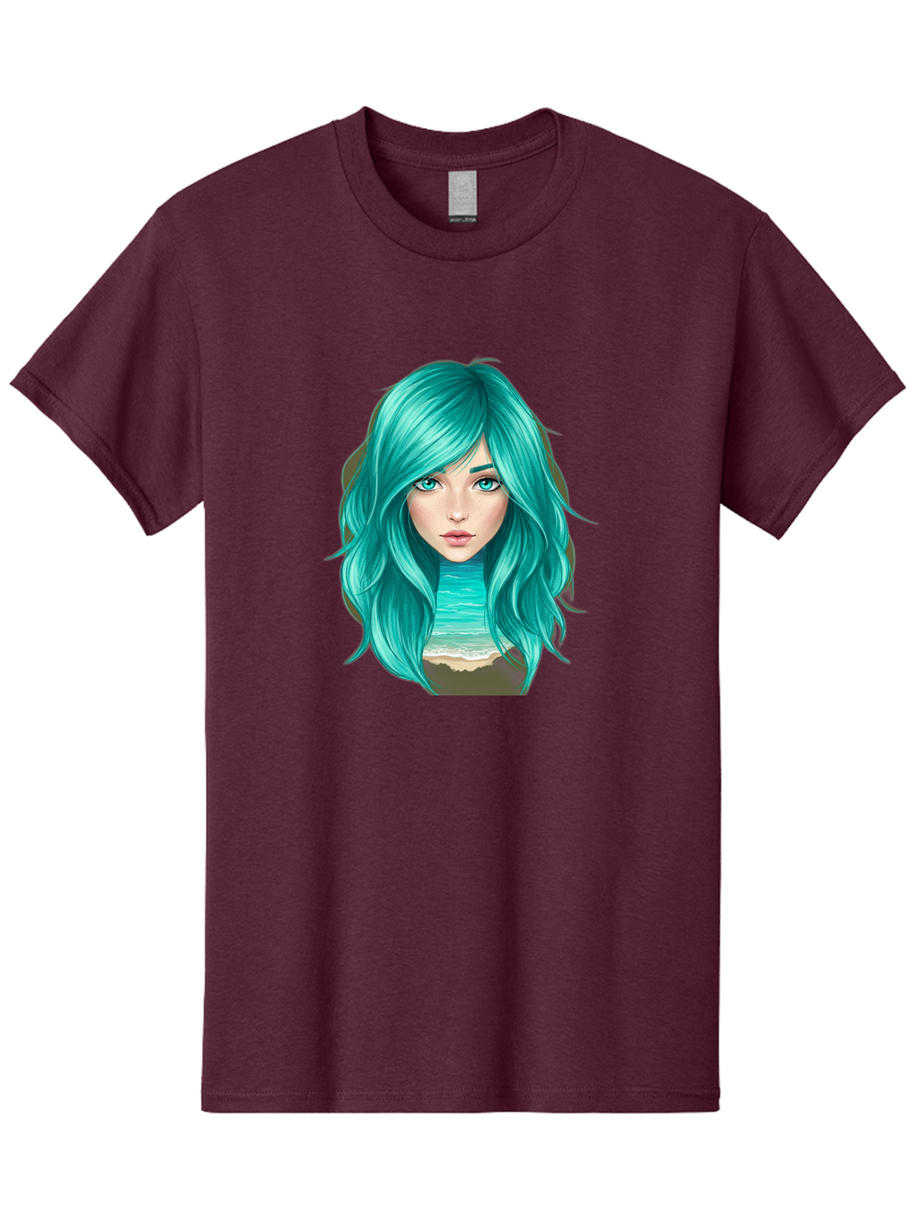 Teal-Haired-Girl Men'S Graphic Tee, 100% Cotton, Comfortable Casual Summer Wear, Machine Washable, Vintage Camera, Old Camera, Antique Camera, Black Camera, Classic Photography, Photography Equipment, Nostalgic Device, Film Camera, Camera Art Bal466