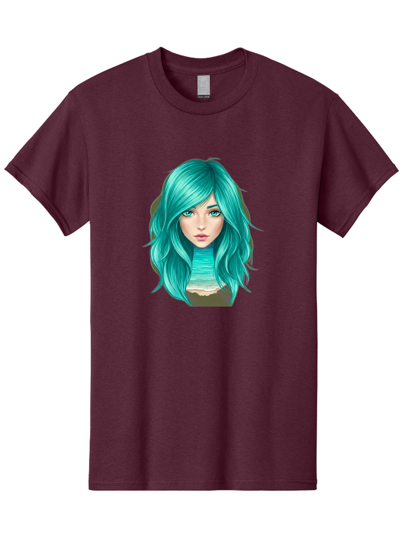 Teal-Haired-Girl Men'S Graphic Tee, 100% Cotton, Comfortable Casual Summer Wear, Machine Washable, Vintage Camera, Old Camera, Antique Camera, Black Camera, Classic Photography, Photography Equipment, Nostalgic Device, Film Camera, Camera Art Bal466