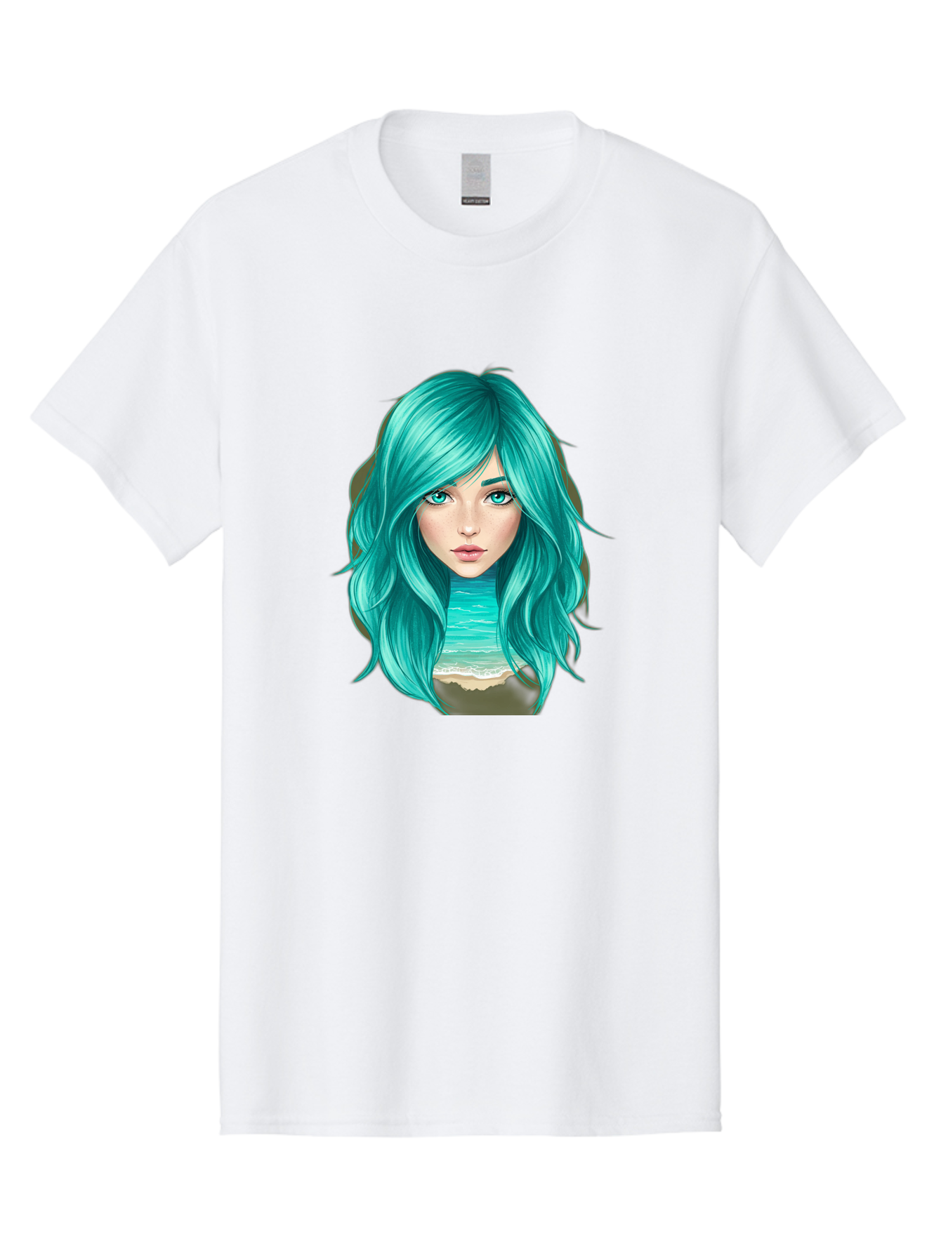 Teal-Haired-Girl Men'S Graphic Tee, 100% Cotton, Comfortable Casual Summer Wear, Machine Washable, Vintage Camera, Old Camera, Antique Camera, Black Camera, Classic Photography, Photography Equipment, Nostalgic Device, Film Camera, Camera Art Bal466
