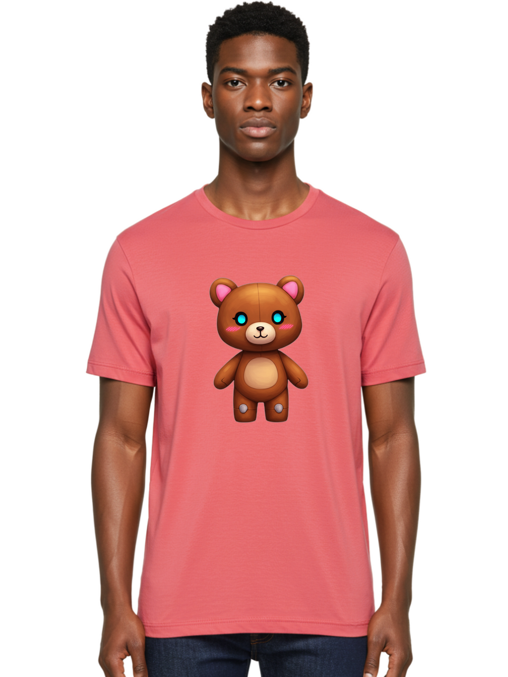 Teddy-Bear-1 Men'S Graphic Tee, 100% Cotton, Comfortable Casual Summer Wear, Machine Washable, Vintage Camera, Old Camera, Antique Camera, Black Camera, Classic Photography, Photography Equipment, Nostalgic Device, Film Camera, Camera Art Bal467