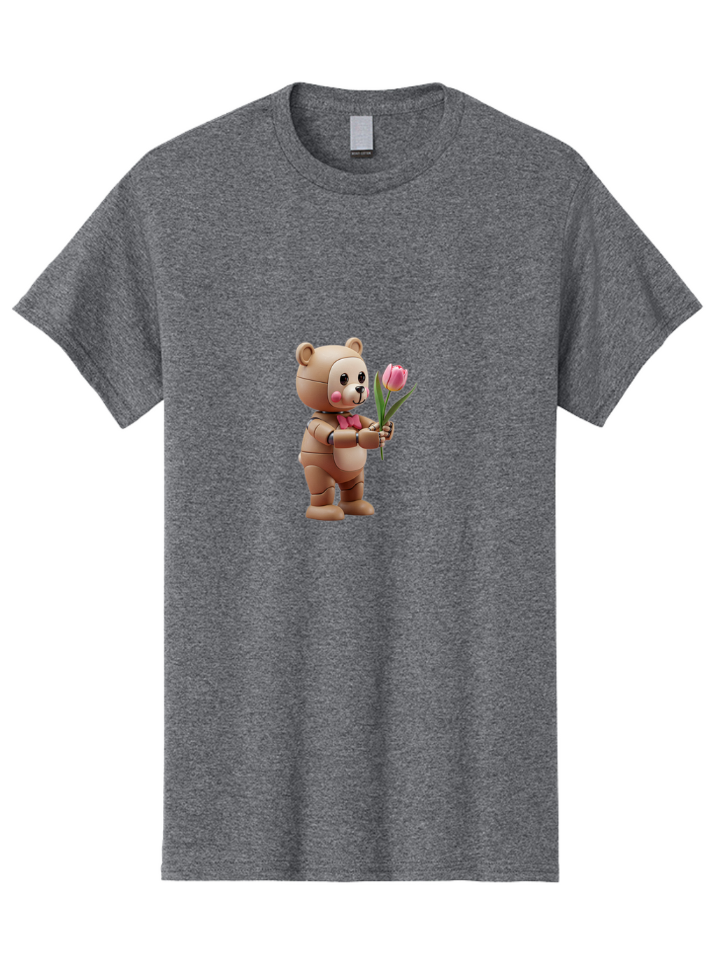 Teddy-Bear-Robot Men'S Graphic Tee, 100% Cotton, Comfortable Casual Summer Wear, Machine Washable, Vintage Camera, Old Camera, Antique Camera, Black Camera, Classic Photography, Photography Equipment, Nostalgic Device, Film Camera, Camera Art Bal469