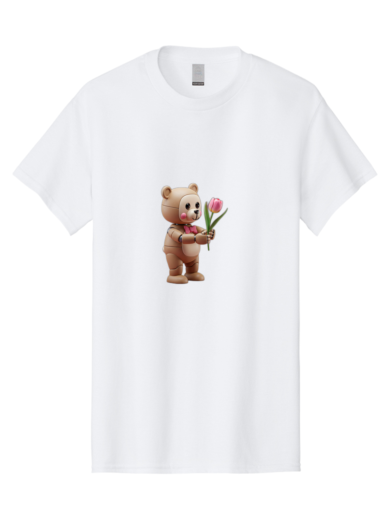 Teddy-Bear-Robot Men'S Graphic Tee, 100% Cotton, Comfortable Casual Summer Wear, Machine Washable, Vintage Camera, Old Camera, Antique Camera, Black Camera, Classic Photography, Photography Equipment, Nostalgic Device, Film Camera, Camera Art Bal469