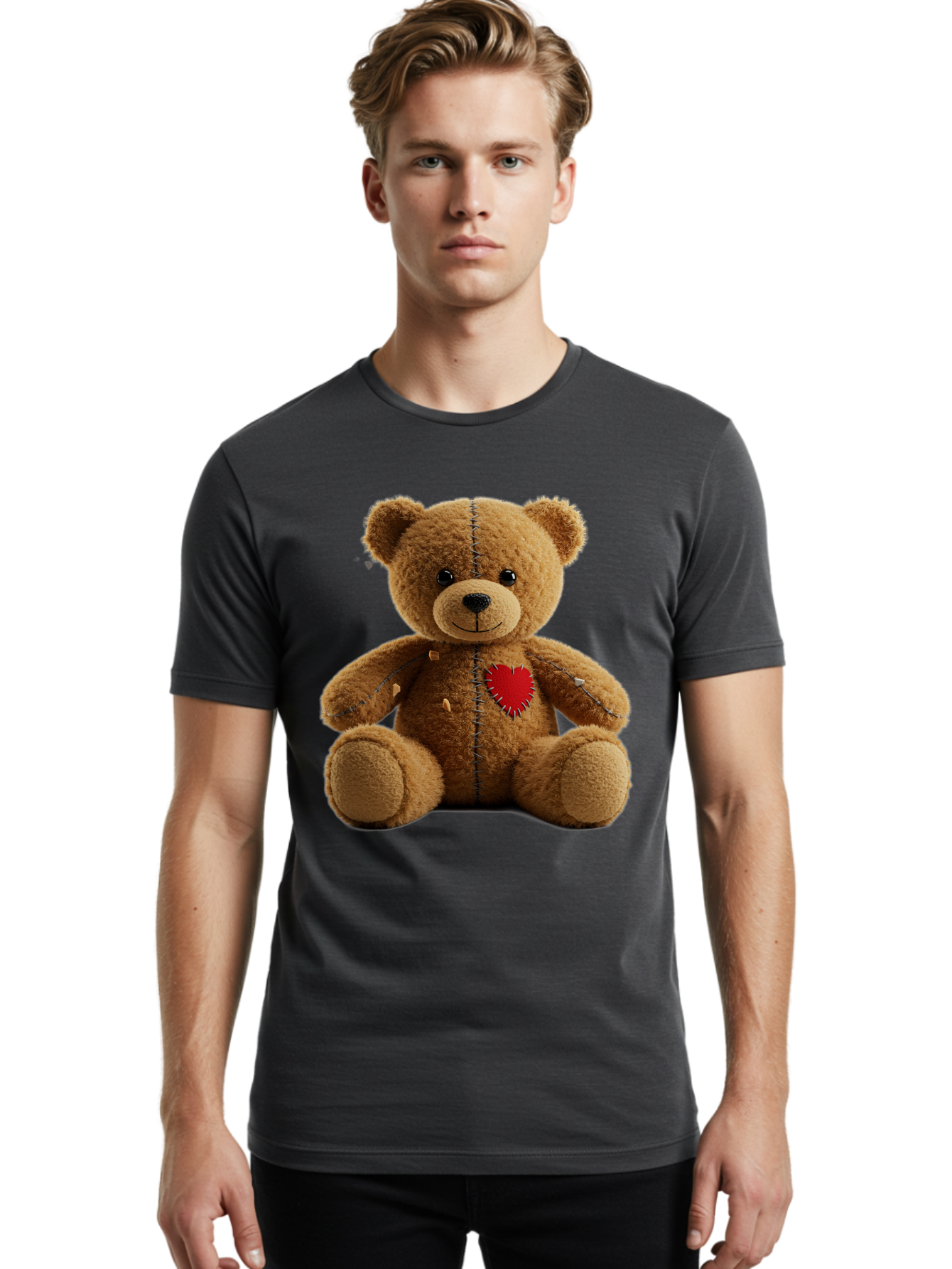 Teddy-Bear-Voodoo-Doll Men'S Graphic Tee, 100% Cotton, Comfortable Casual Summer Wear, Machine Washable, Vintage Camera, Old Camera, Antique Camera, Black Camera, Classic Photography, Photography Equipment, Nostalgic Device, Film Camera, Bal470