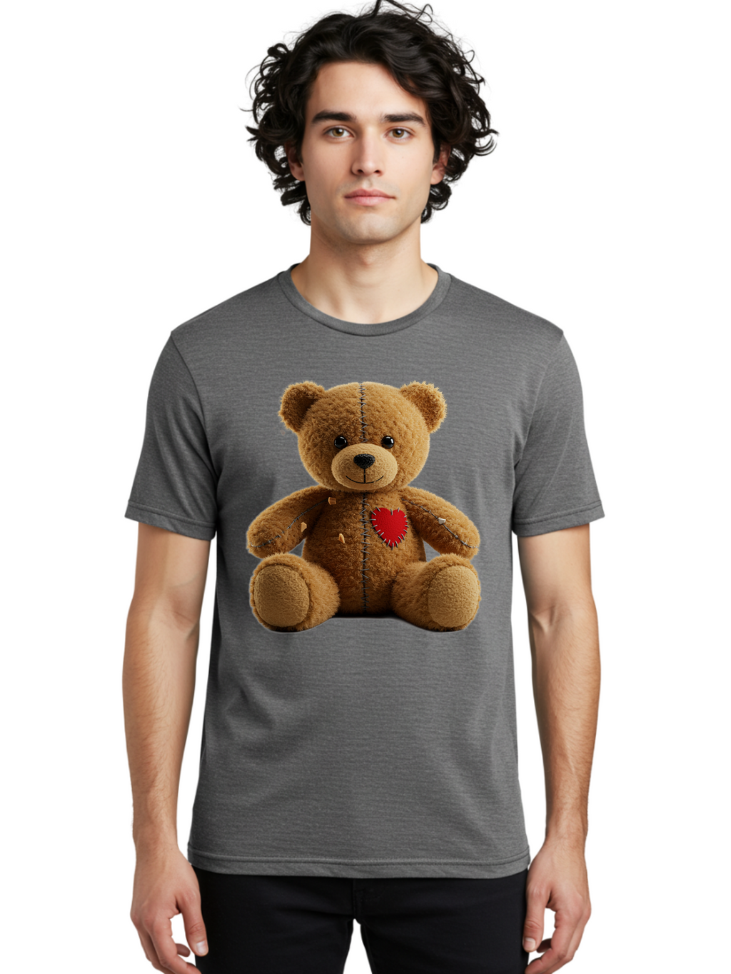 Teddy-Bear-Voodoo-Doll Men'S Graphic Tee, 100% Cotton, Comfortable Casual Summer Wear, Machine Washable, Vintage Camera, Old Camera, Antique Camera, Black Camera, Classic Photography, Photography Equipment, Nostalgic Device, Film Camera, Bal470
