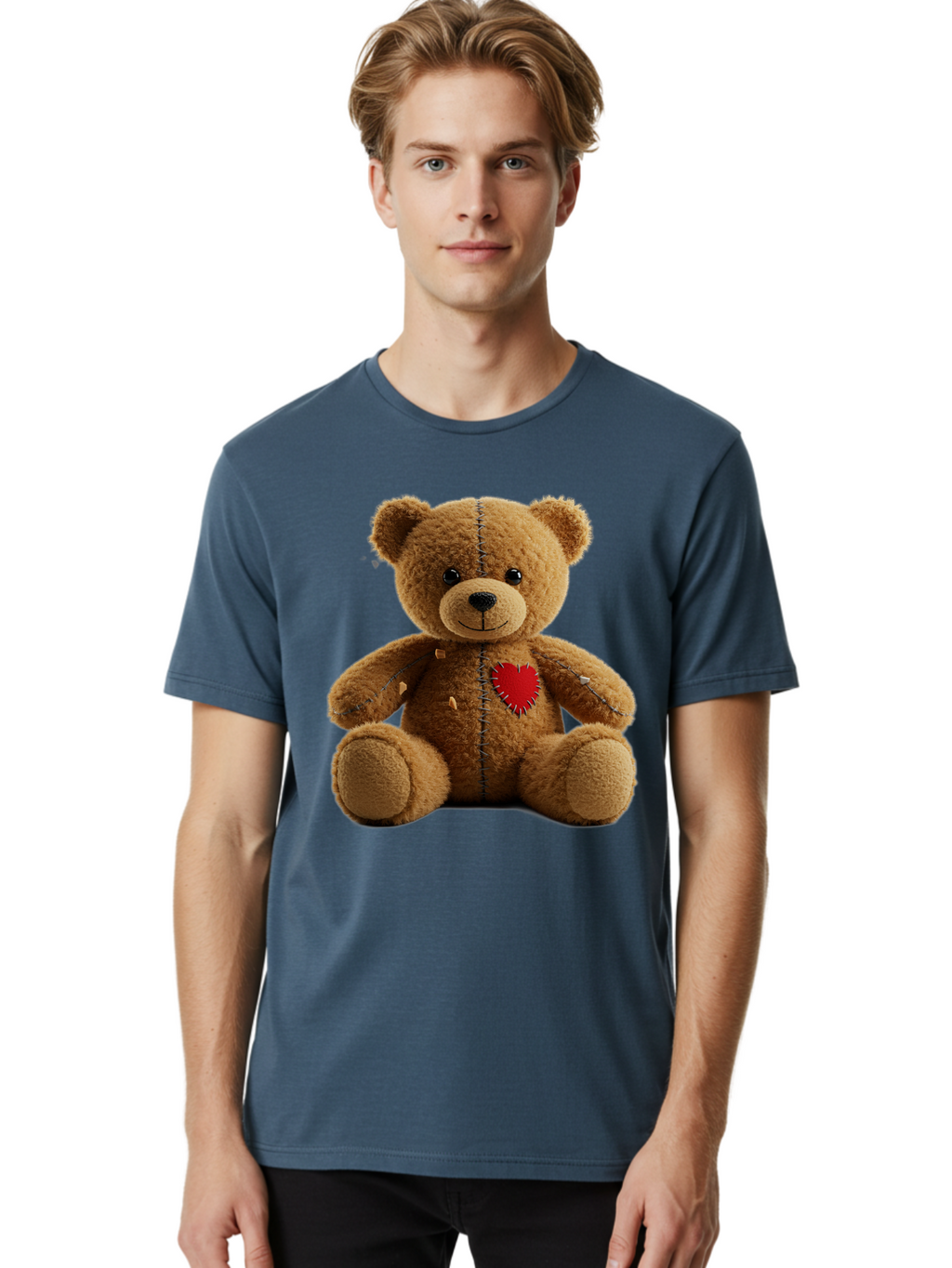 Teddy-Bear-Voodoo-Doll Men'S Graphic Tee, 100% Cotton, Comfortable Casual Summer Wear, Machine Washable, Vintage Camera, Old Camera, Antique Camera, Black Camera, Classic Photography, Photography Equipment, Nostalgic Device, Film Camera, Bal470