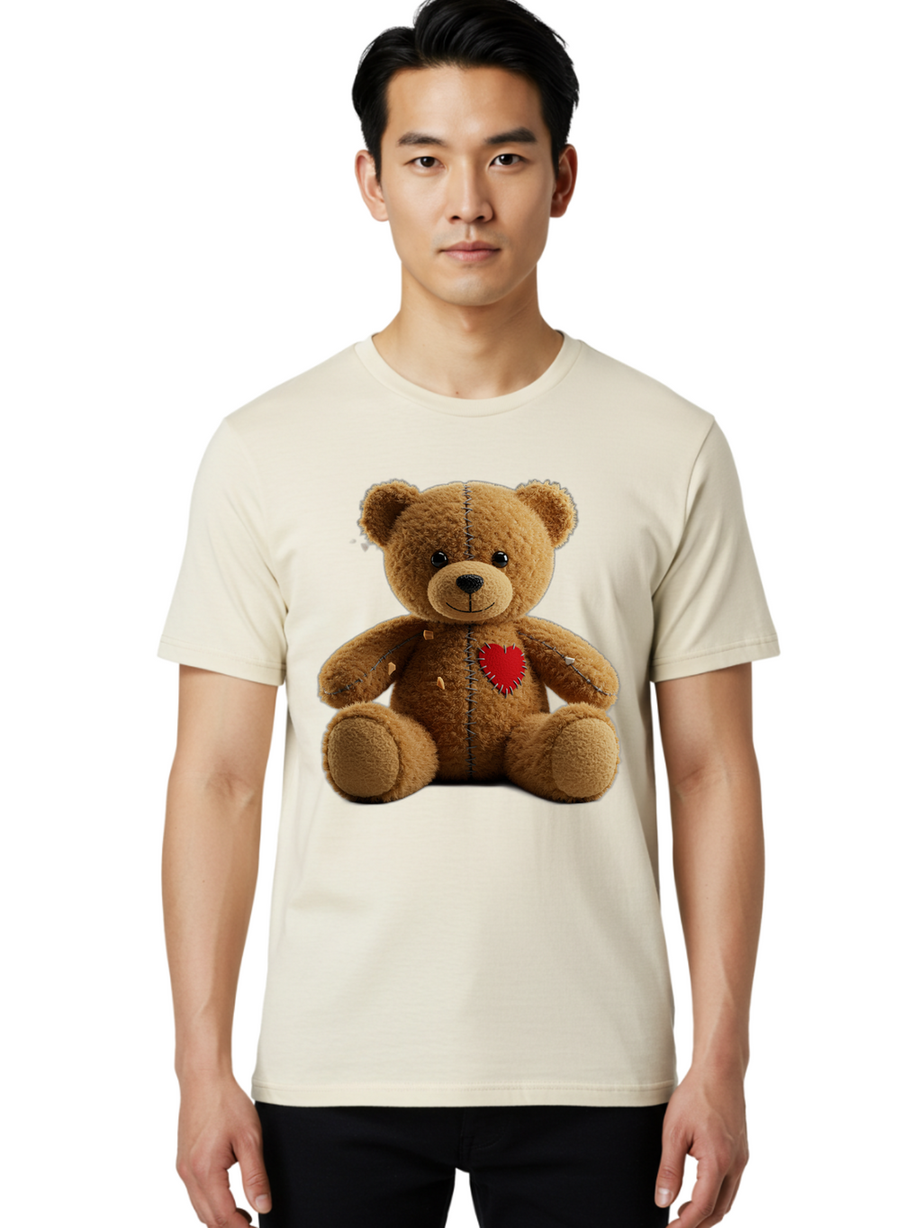 Teddy-Bear-Voodoo-Doll Men'S Graphic Tee, 100% Cotton, Comfortable Casual Summer Wear, Machine Washable, Vintage Camera, Old Camera, Antique Camera, Black Camera, Classic Photography, Photography Equipment, Nostalgic Device, Film Camera, Bal470