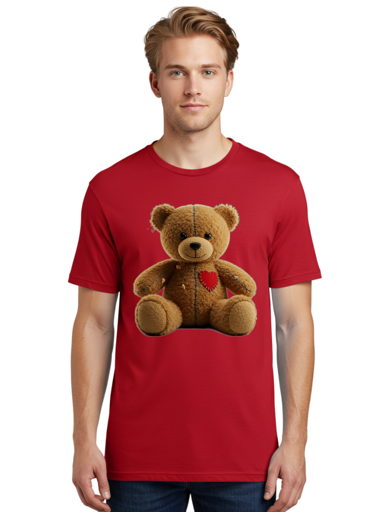 Teddy-Bear-Voodoo-Doll Men'S Graphic Tee, 100% Cotton, Comfortable Casual Summer Wear, Machine Washable, Vintage Camera, Old Camera, Antique Camera, Black Camera, Classic Photography, Photography Equipment, Nostalgic Device, Film Camera, Bal470