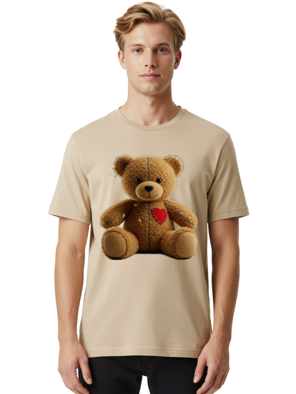 Teddy-Bear-Voodoo-Doll Men'S Graphic Tee, 100% Cotton, Comfortable Casual Summer Wear, Machine Washable, Vintage Camera, Old Camera, Antique Camera, Black Camera, Classic Photography, Photography Equipment, Nostalgic Device, Film Camera, Bal470