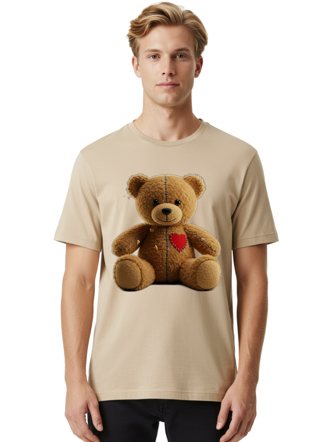 Teddy-Bear-Voodoo-Doll Men'S Graphic Tee, 100% Cotton, Comfortable Casual Summer Wear, Machine Washable, Vintage Camera, Old Camera, Antique Camera, Black Camera, Classic Photography, Photography Equipment, Nostalgic Device, Film Camera, Bal470