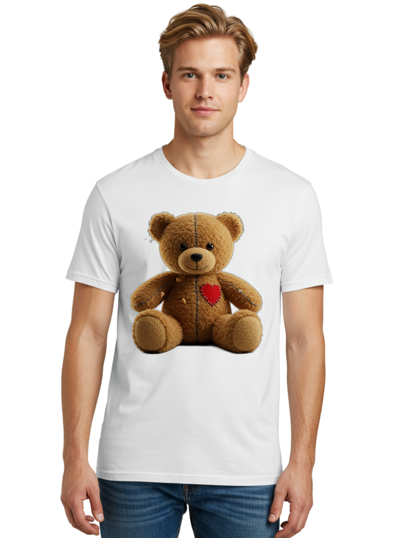 Teddy-Bear-Voodoo-Doll Men'S Graphic Tee, 100% Cotton, Comfortable Casual Summer Wear, Machine Washable, Vintage Camera, Old Camera, Antique Camera, Black Camera, Classic Photography, Photography Equipment, Nostalgic Device, Film Camera, Bal470
