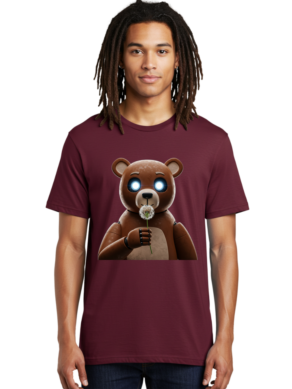 Teddy-Bear-With-Dandelion Men'S Graphic Tee, 100% Cotton, Comfortable Casual Summer Wear, Machine Washable, Vintage Camera, Old Camera, Antique Camera, Black Camera, Classic Photography, Photography Equipment, Nostalgic Device, Film Camera, Bal472