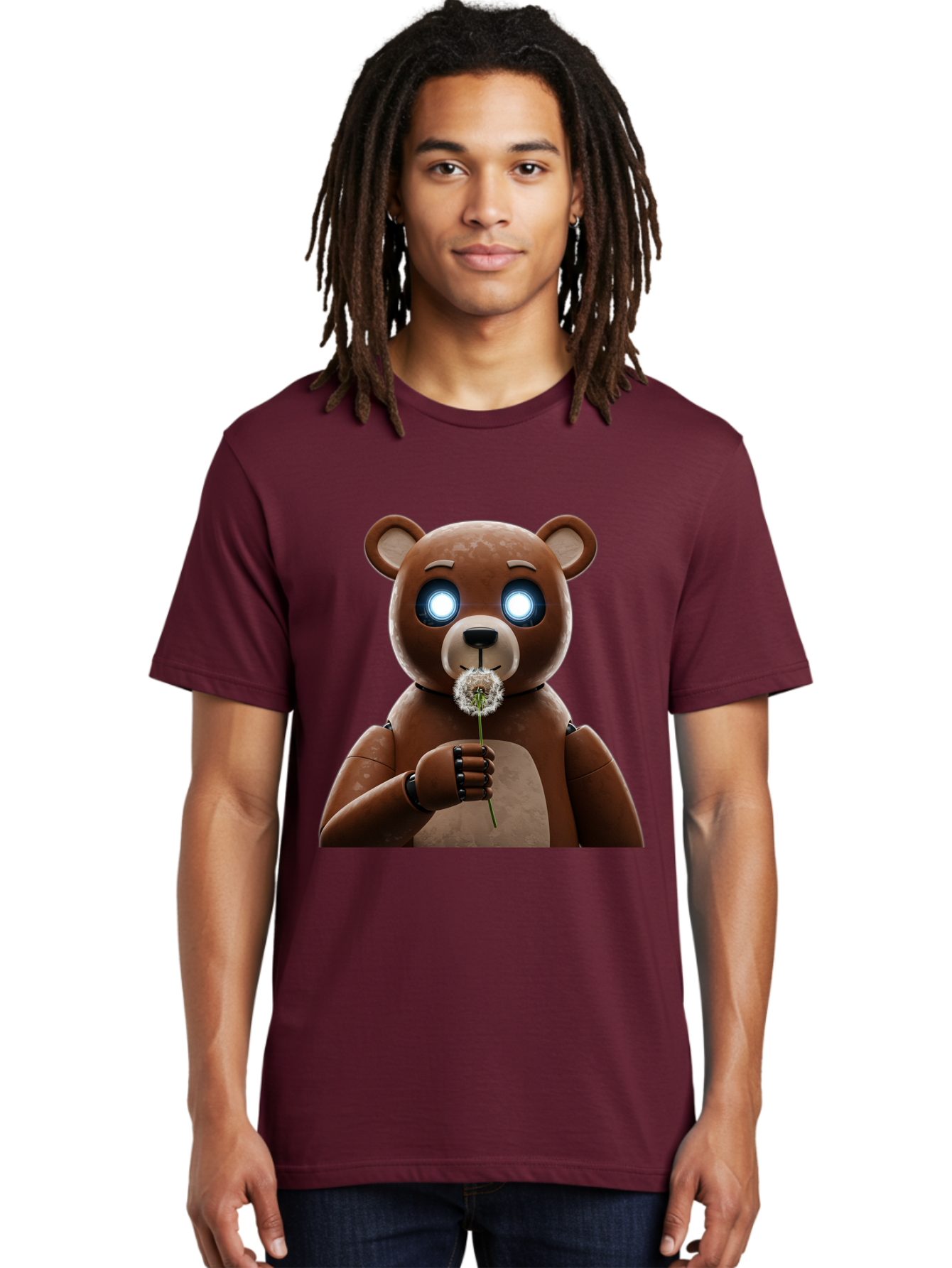 Teddy-Bear-With-Dandelion Men'S Graphic Tee, 100% Cotton, Comfortable Casual Summer Wear, Machine Washable, Vintage Camera, Old Camera, Antique Camera, Black Camera, Classic Photography, Photography Equipment, Nostalgic Device, Film Camera, Bal472