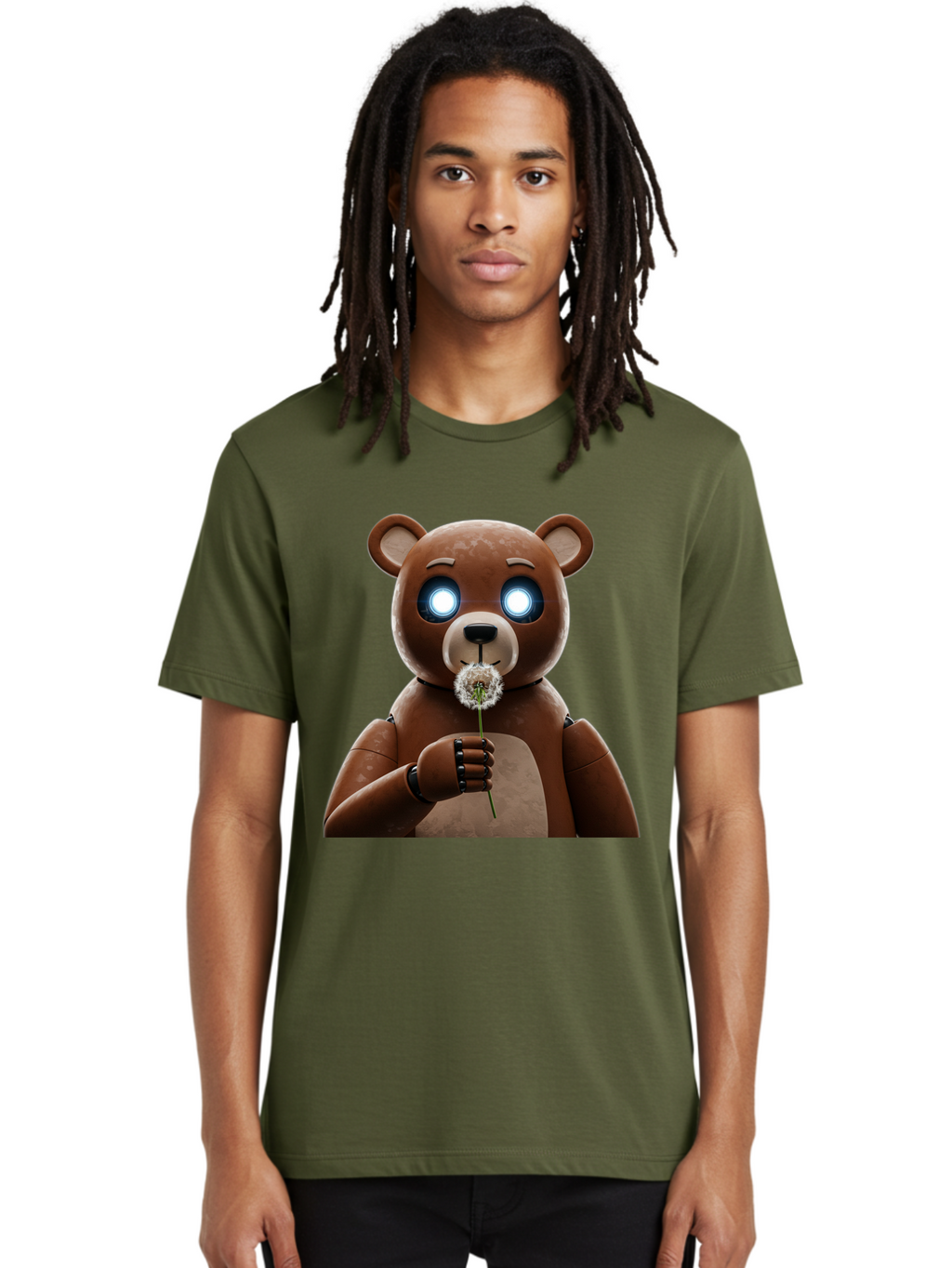 Teddy-Bear-With-Dandelion Men'S Graphic Tee, 100% Cotton, Comfortable Casual Summer Wear, Machine Washable, Vintage Camera, Old Camera, Antique Camera, Black Camera, Classic Photography, Photography Equipment, Nostalgic Device, Film Camera, Bal472