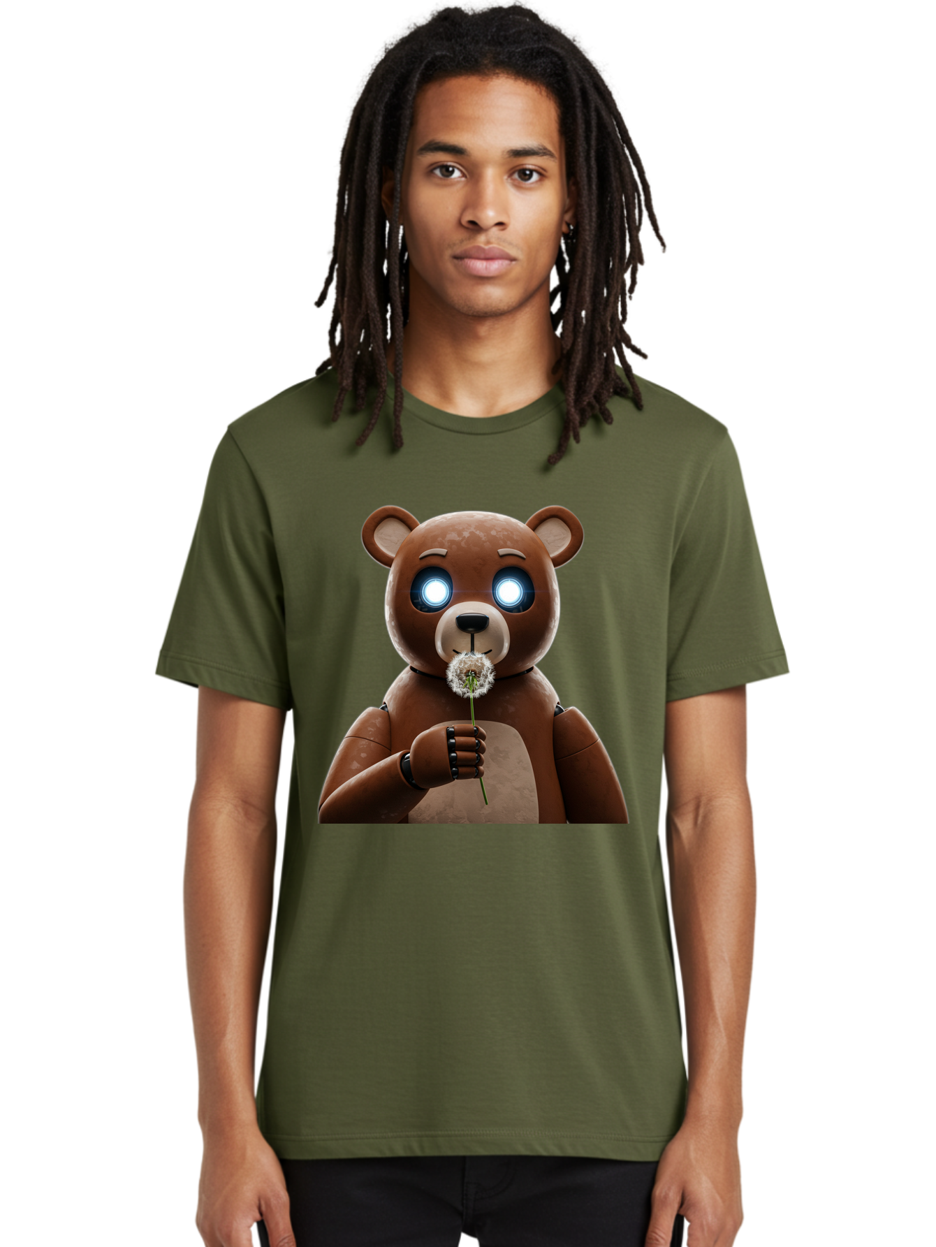 Teddy-Bear-With-Dandelion Men'S Graphic Tee, 100% Cotton, Comfortable Casual Summer Wear, Machine Washable, Vintage Camera, Old Camera, Antique Camera, Black Camera, Classic Photography, Photography Equipment, Nostalgic Device, Film Camera, Bal472