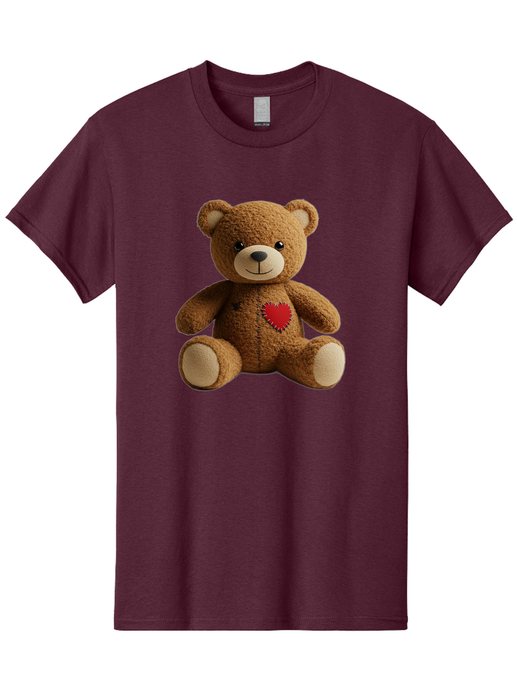 Teddy-Bear-With-Heart Men'S Graphic Tee, 100% Cotton, Comfortable Casual Summer Wear, Machine Washable, Vintage Camera, Old Camera, Antique Camera, Black Camera, Classic Photography, Photography Equipment, Nostalgic Device, Film Camera, Bal473