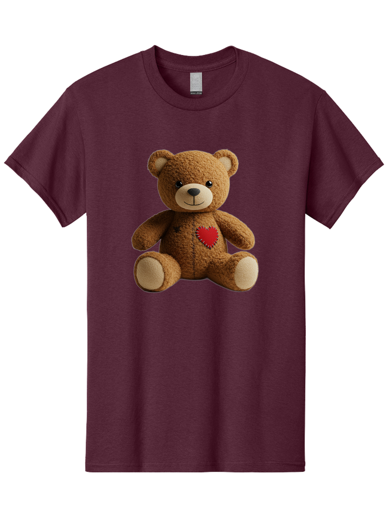 Teddy-Bear-With-Heart Men'S Graphic Tee, 100% Cotton, Comfortable Casual Summer Wear, Machine Washable, Vintage Camera, Old Camera, Antique Camera, Black Camera, Classic Photography, Photography Equipment, Nostalgic Device, Film Camera, Bal473