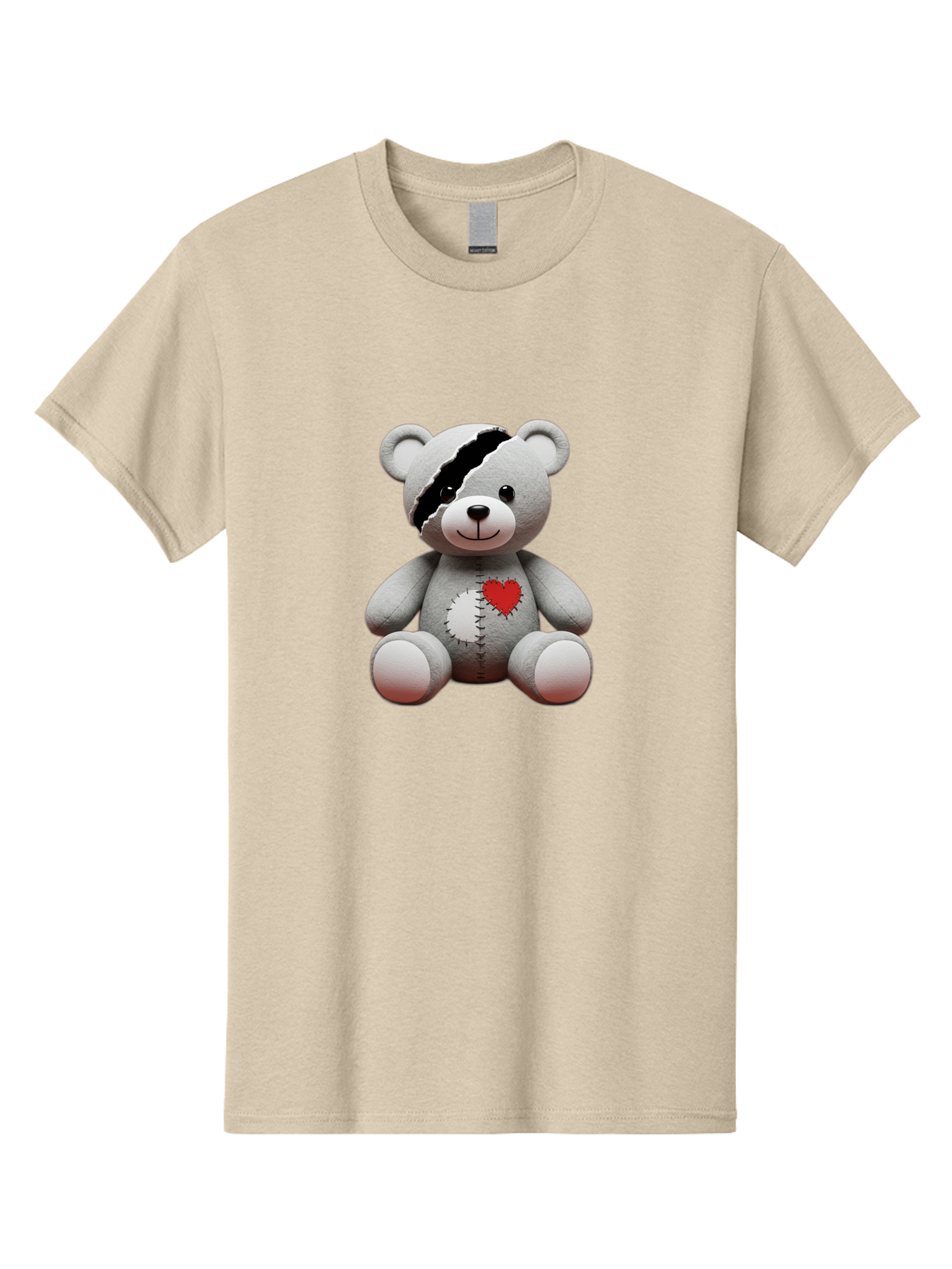 Teddy-Bear-With-Stitches Men'S Graphic Tee, 100% Cotton, Comfortable Casual Summer Wear, Machine Washable, Vintage Camera, Old Camera, Antique Camera, Black Camera, Classic Photography, Photography Equipment, Nostalgic Device, Film Camera, Bal474